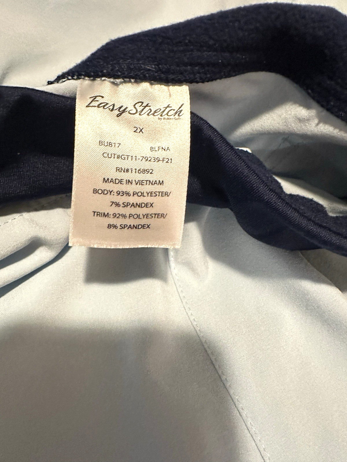 Easy Stretch Uniform Pull On Elastic Waist Pants Women’s Size 2 X Medical Scrub