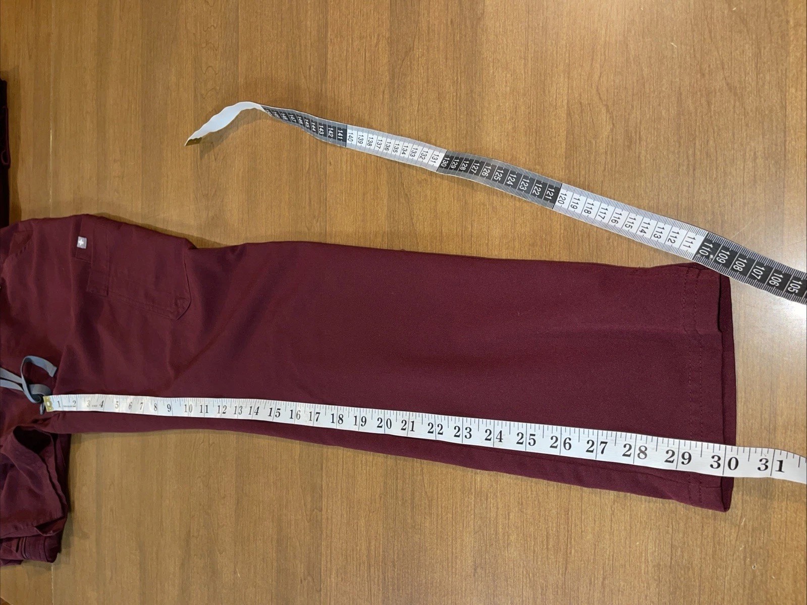 Figs Scrubs Yola Skinny Pants Women XS Burgundy Style# TW2000R Nurse Doctor ER