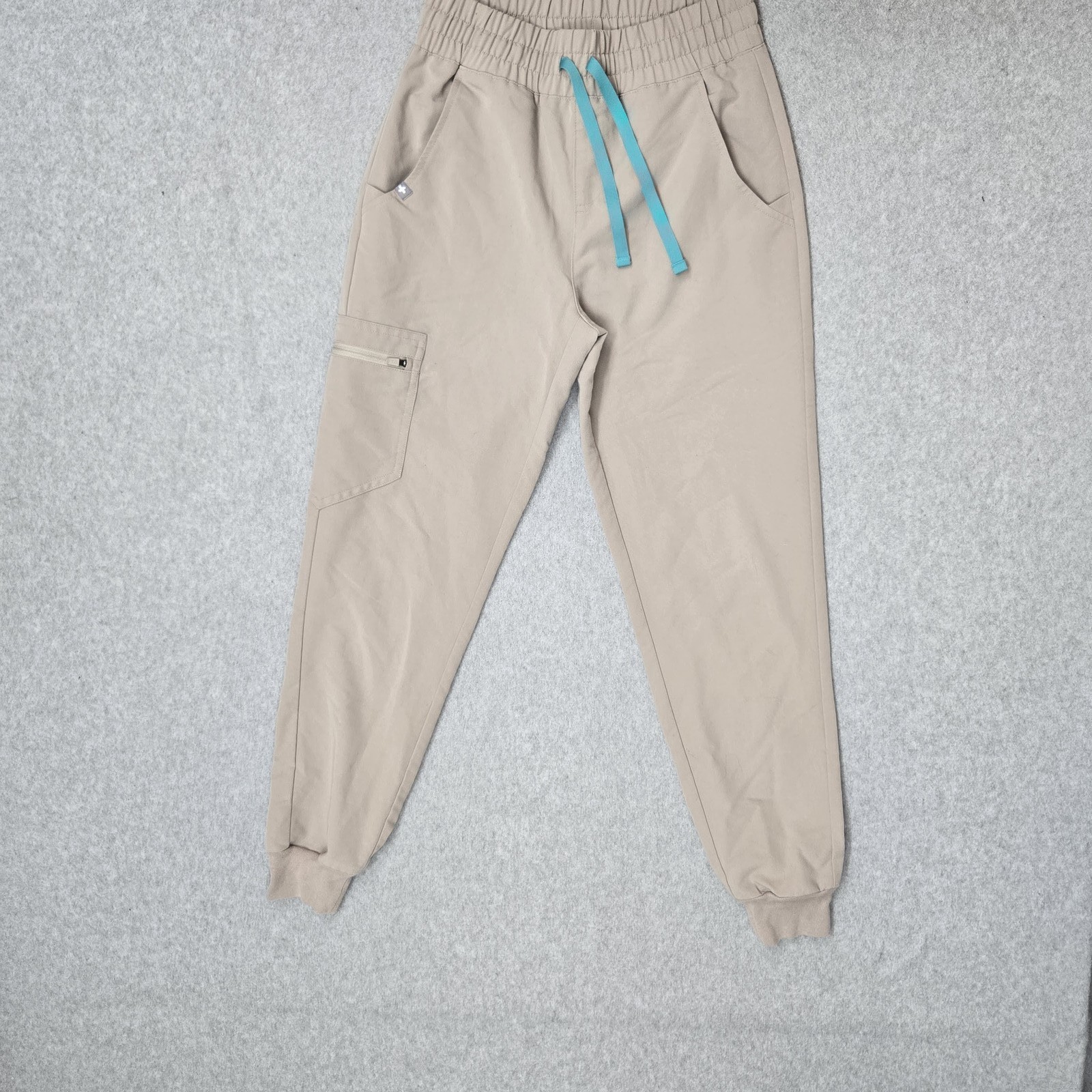 FIGS Women Scrub Pants XXS/P Beige High Waisted Zamora 26″ Inseam PO#1955