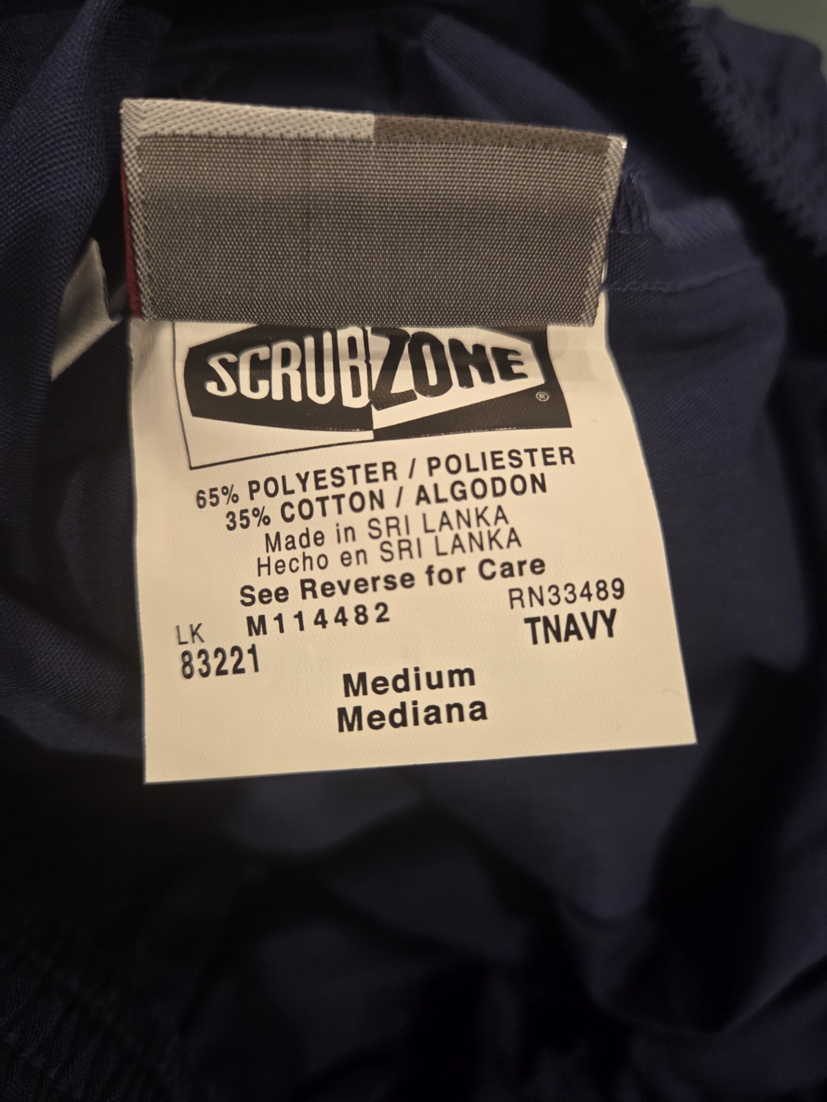Lot of 5 Landau Scrub Zone Cargo Scrub Pants True Navy Medium #83221 FREE SHIP