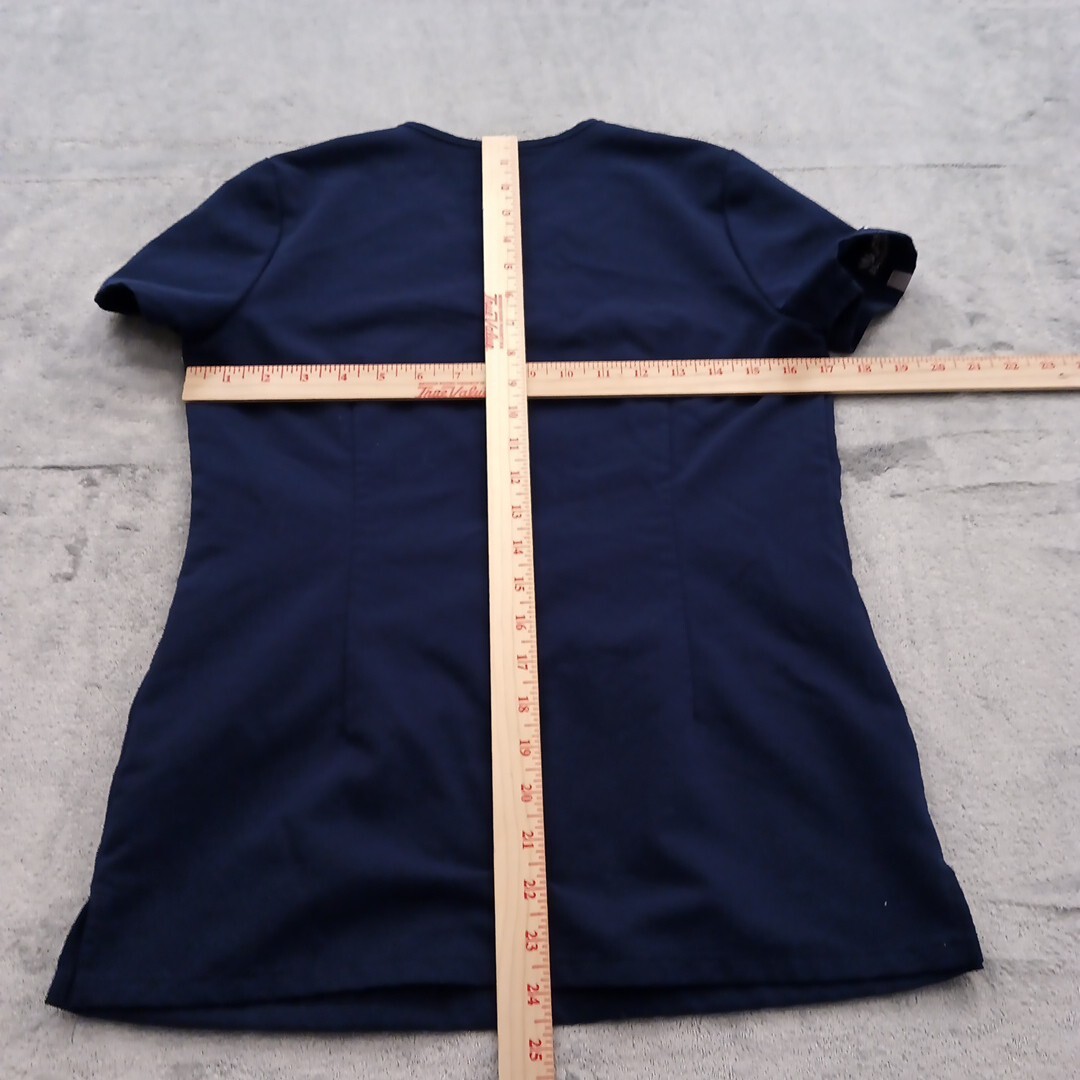 Figs Scrub Top Womens XXS Blue V Neck Short Sleeve Style #FW1000