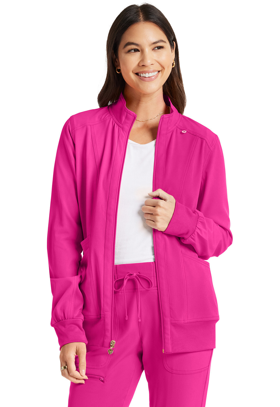 Flamingo HeartSoul Scrubs Zip Front Jacket HS347 FLMH