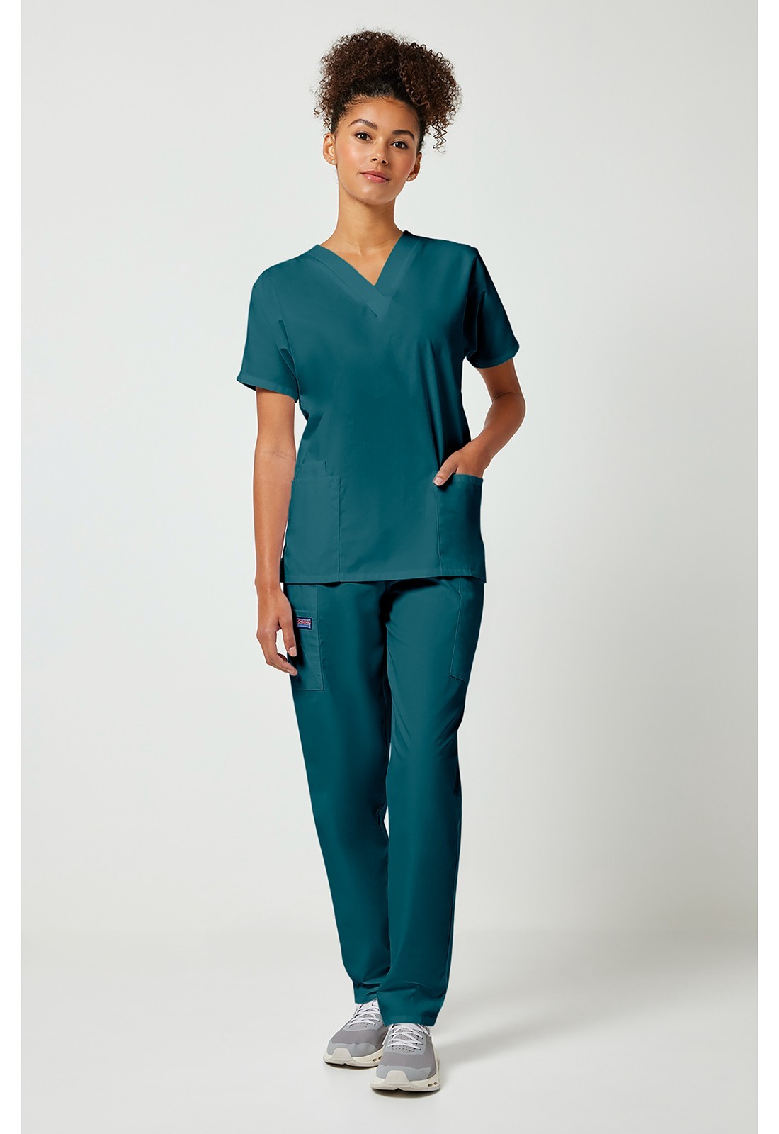 Cherokee Scrubs V Neck Scrub Top 4700 CARIBBEAN BLUE by Cherokee Workwear