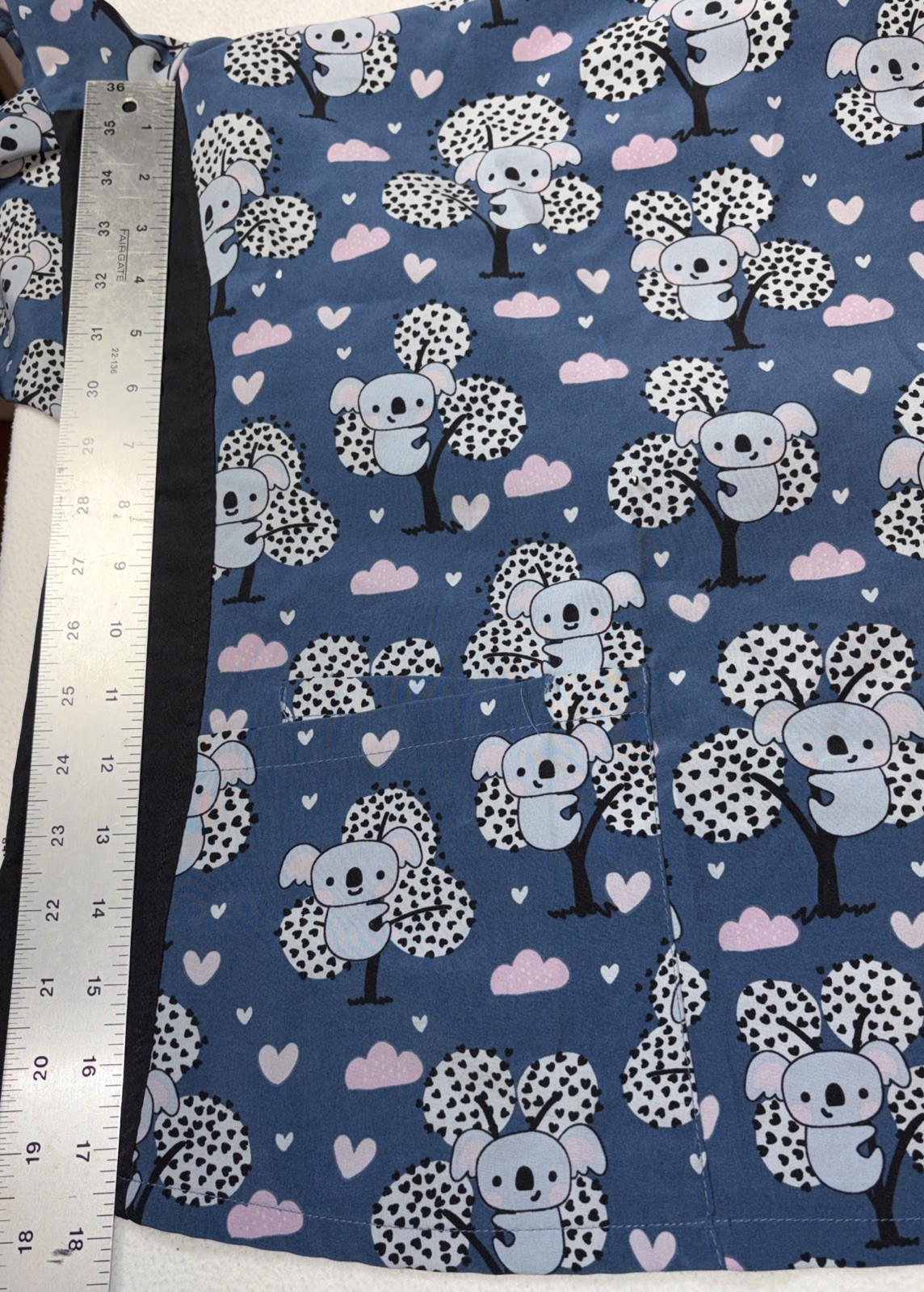 Women’s DIVINE Scrubs By JDM Uniforms Koala Scrub Top Size 2x No Tag See Meas.
