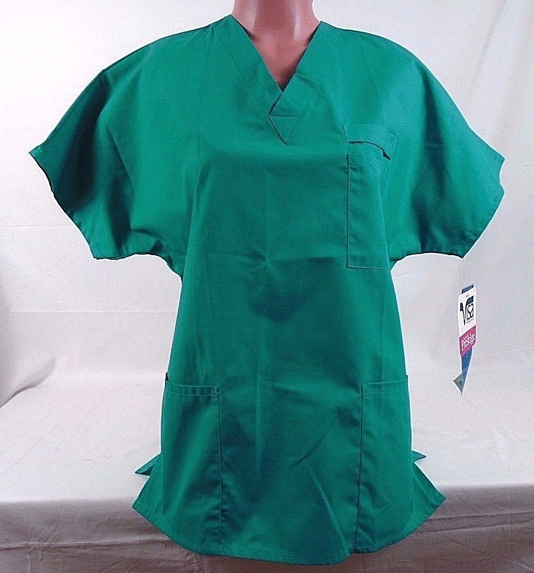 Barco Scrub Gear Medical Uniform V Neck Scrub Top SG120 17 Real Teal XXL 689J