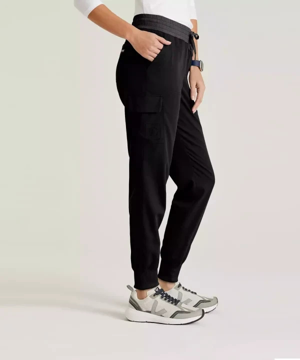 GREYS ANANTOMY JOGGER TWO-TONE CARGO SCRUB PANTS ALL COLORS AND SIZES #GRSP639