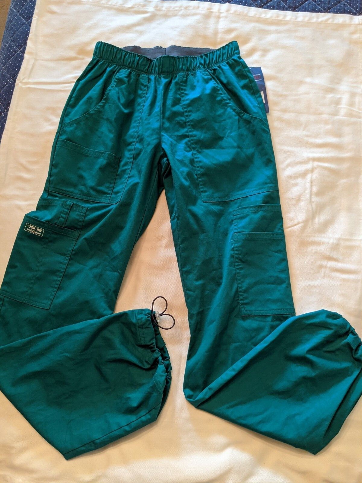 Cherokee Workwear Green Scrub Pants Womens Extra Small XXS New With Tags