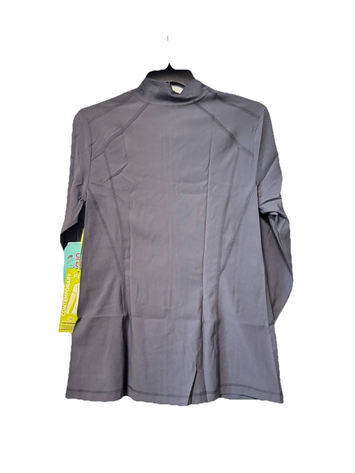 URBANE ALIGN stretch 3 pocket full zip women’s lightweight scrub jacket-Gray- XS