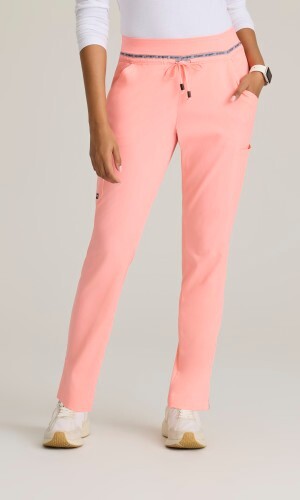 GREYS ANANTOMY STRETCH WOMEN SCRUB PANTS IN BRIGHT PAPAYA , ALL SIZES, #GRSP526