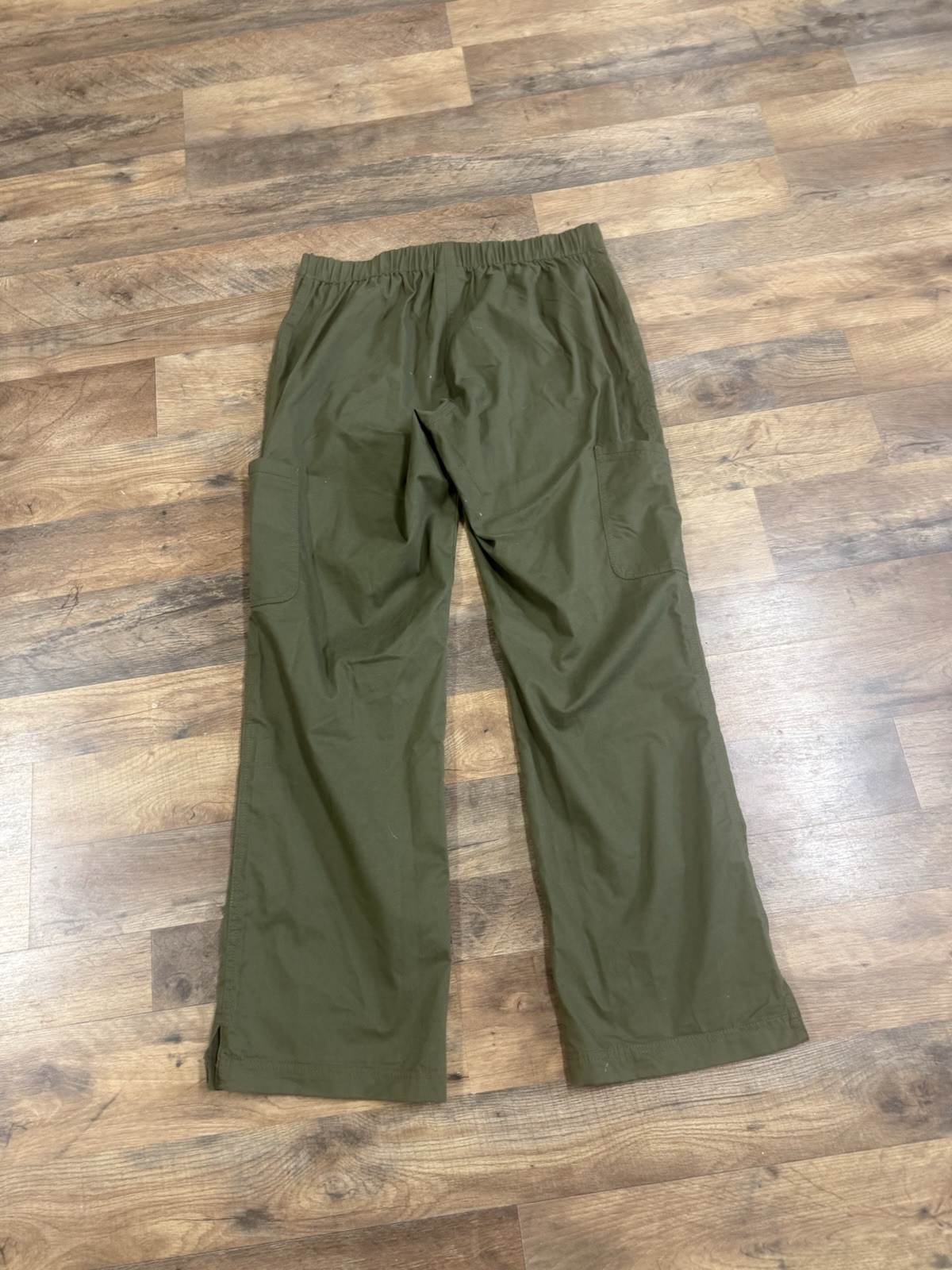 koi Women’s Scrub Pants Solid Green L Regular Cotton/Polyester