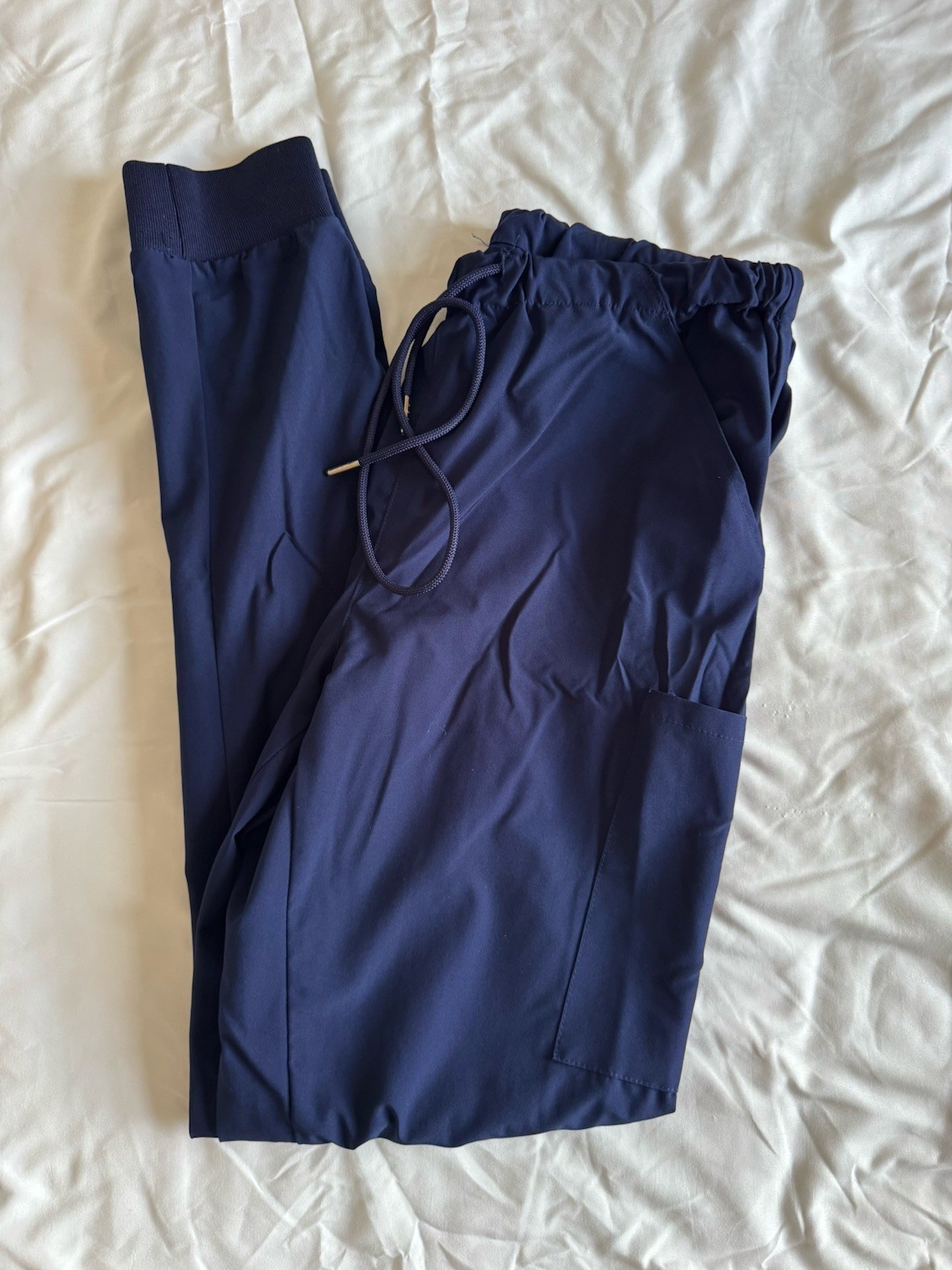 New York & Company MEDiCS Women’s Medical Scrub Pants Blue Solid Size M