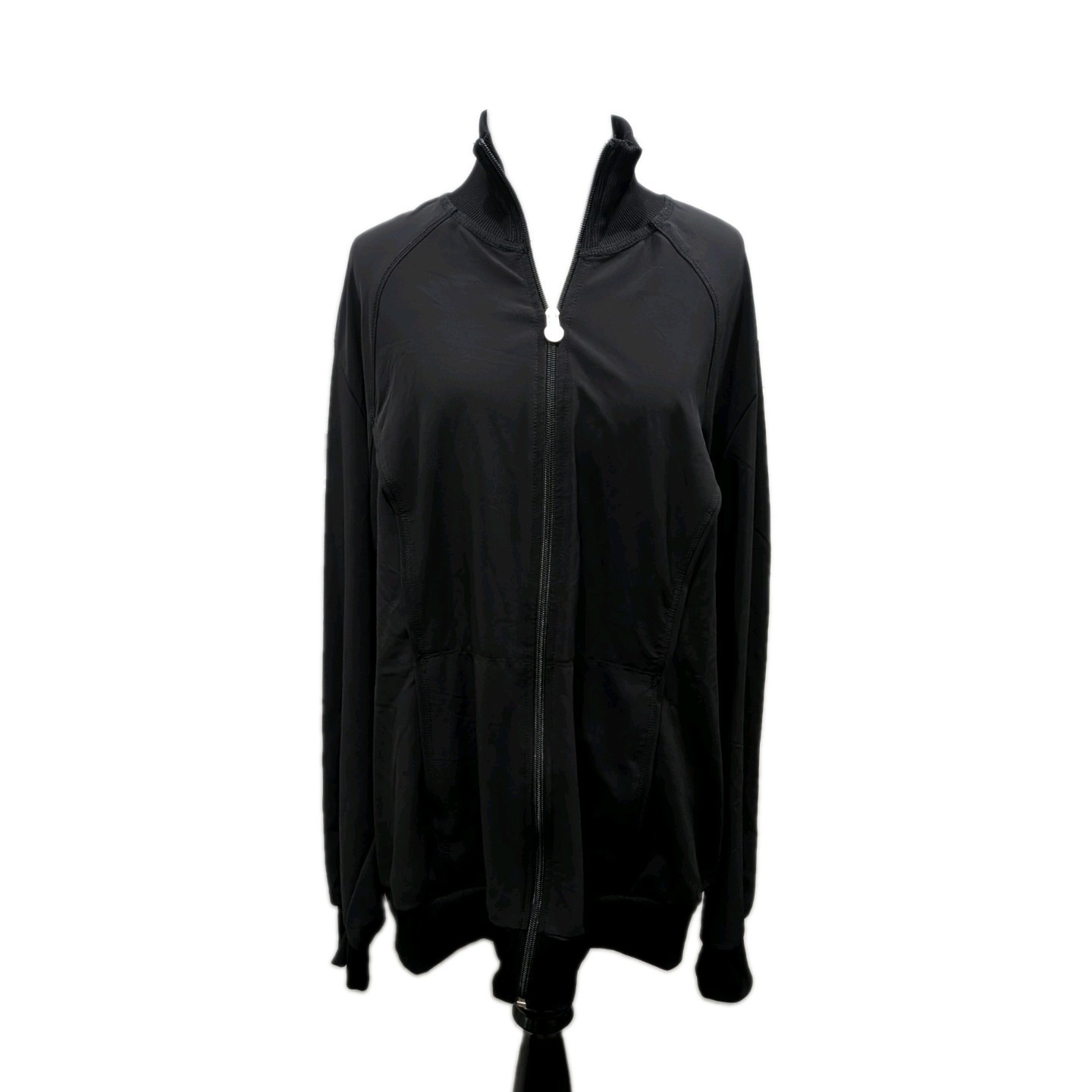 Cherokee Infinity Zip Front Scrub Jacket Black Plus Size 3XL NWT Warm Up