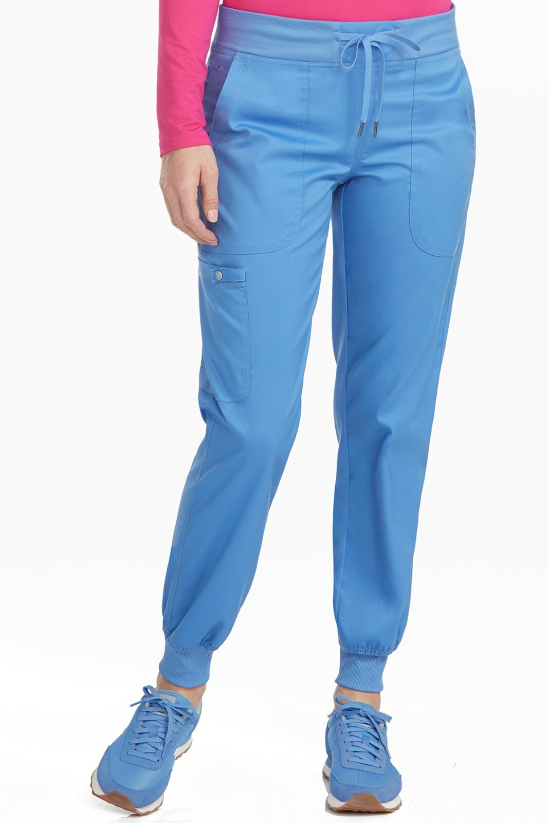 Med Couture Scrub Woman Jogger Petite Pants MC7710P CEIL Ceil Blue Free Ship