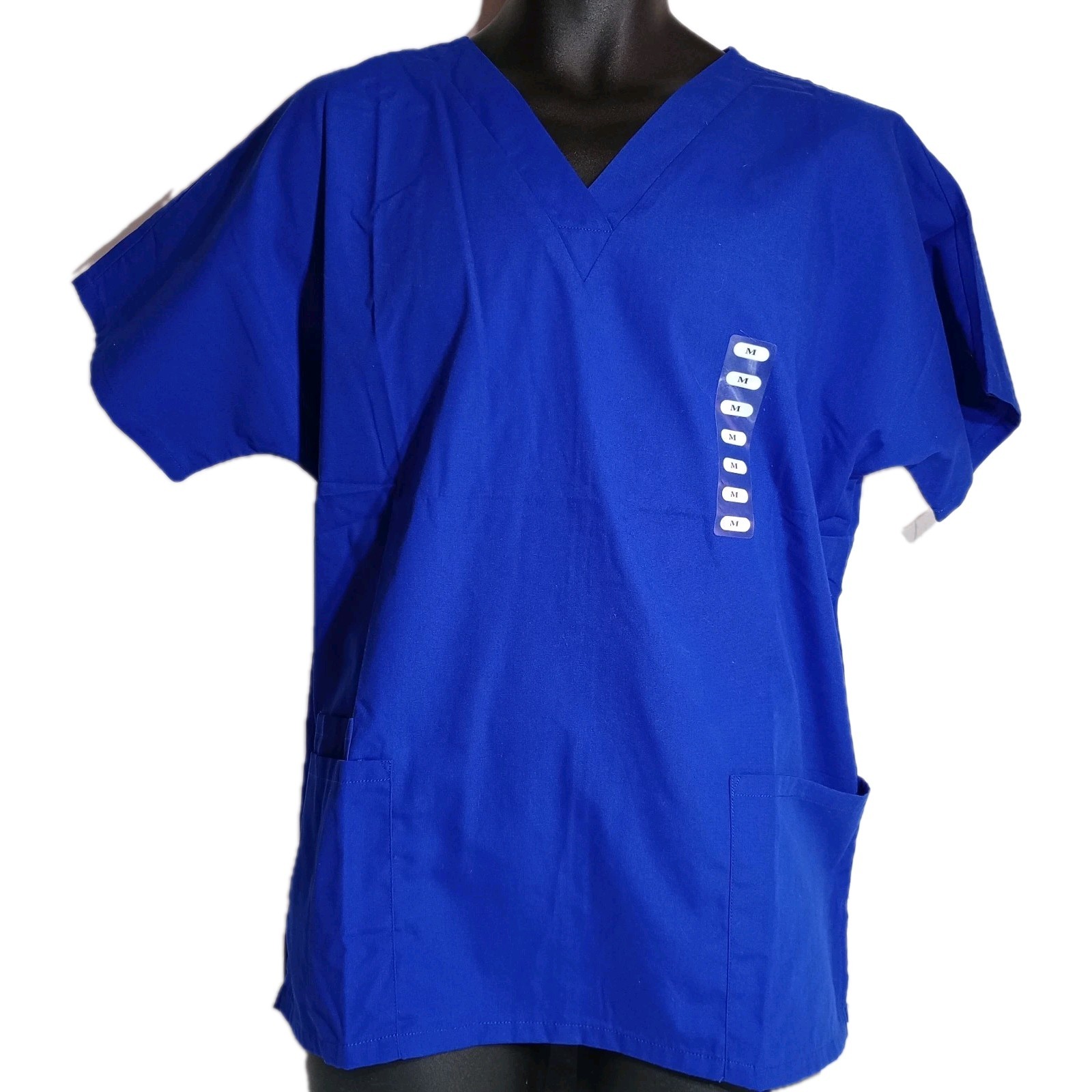 Cherokee Workwear Scrub Top Galaxy Blue Women’s Size Medium New NWTS