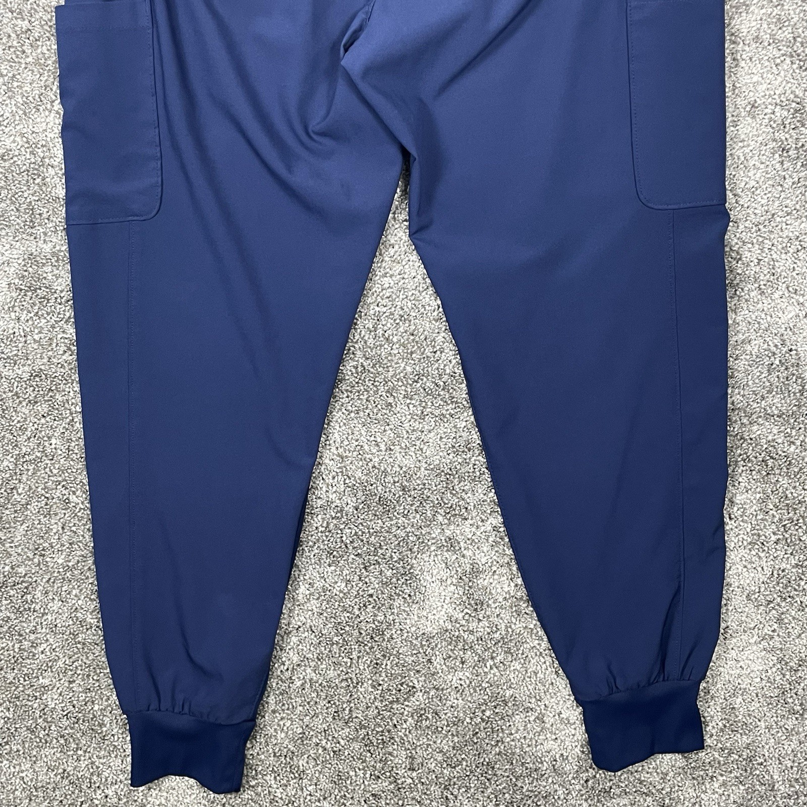 Landau Forward Jogger Scrub Pants Women’s L Navy Blue Cargo 7 pocket Style LB401