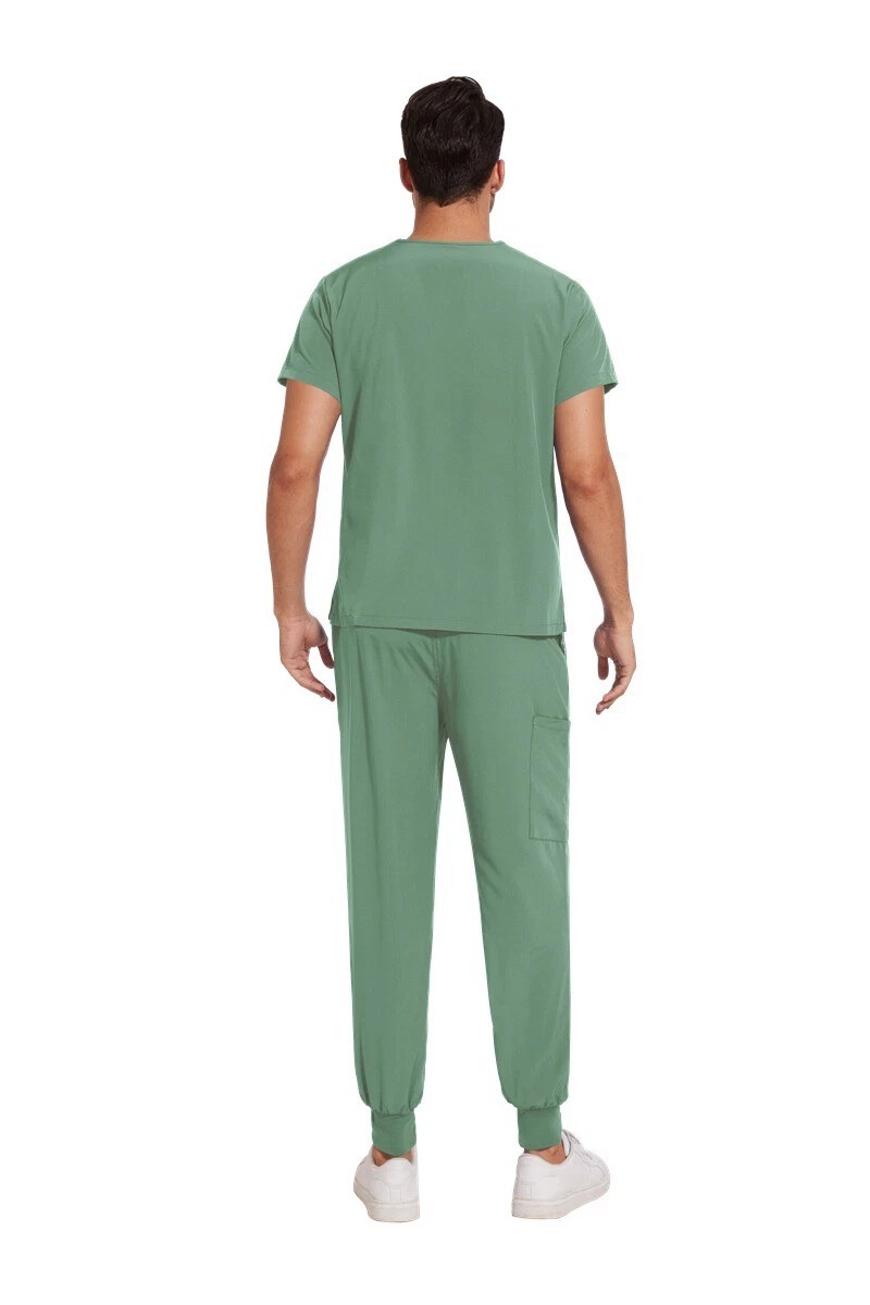 UNISEX Scrub Set Men Medical Nurse Hospital Uniform V-Neck Jogger High Quality