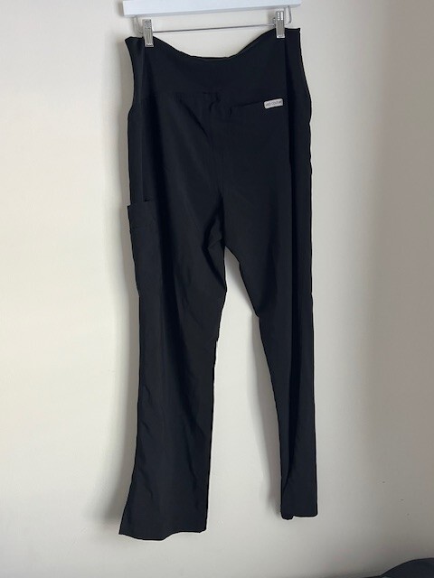 Med Couture Plus One 4-Way Energy Black Stretch Pants 8727 Size S