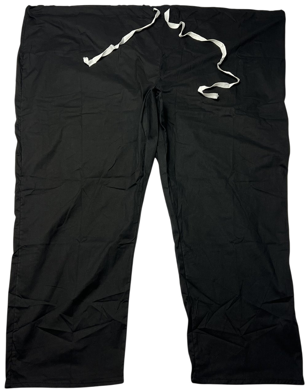 Scrub Pants Unisex (7XL) Black 1 Pocket Drawstring Waist Stretch Fabric NWOT
