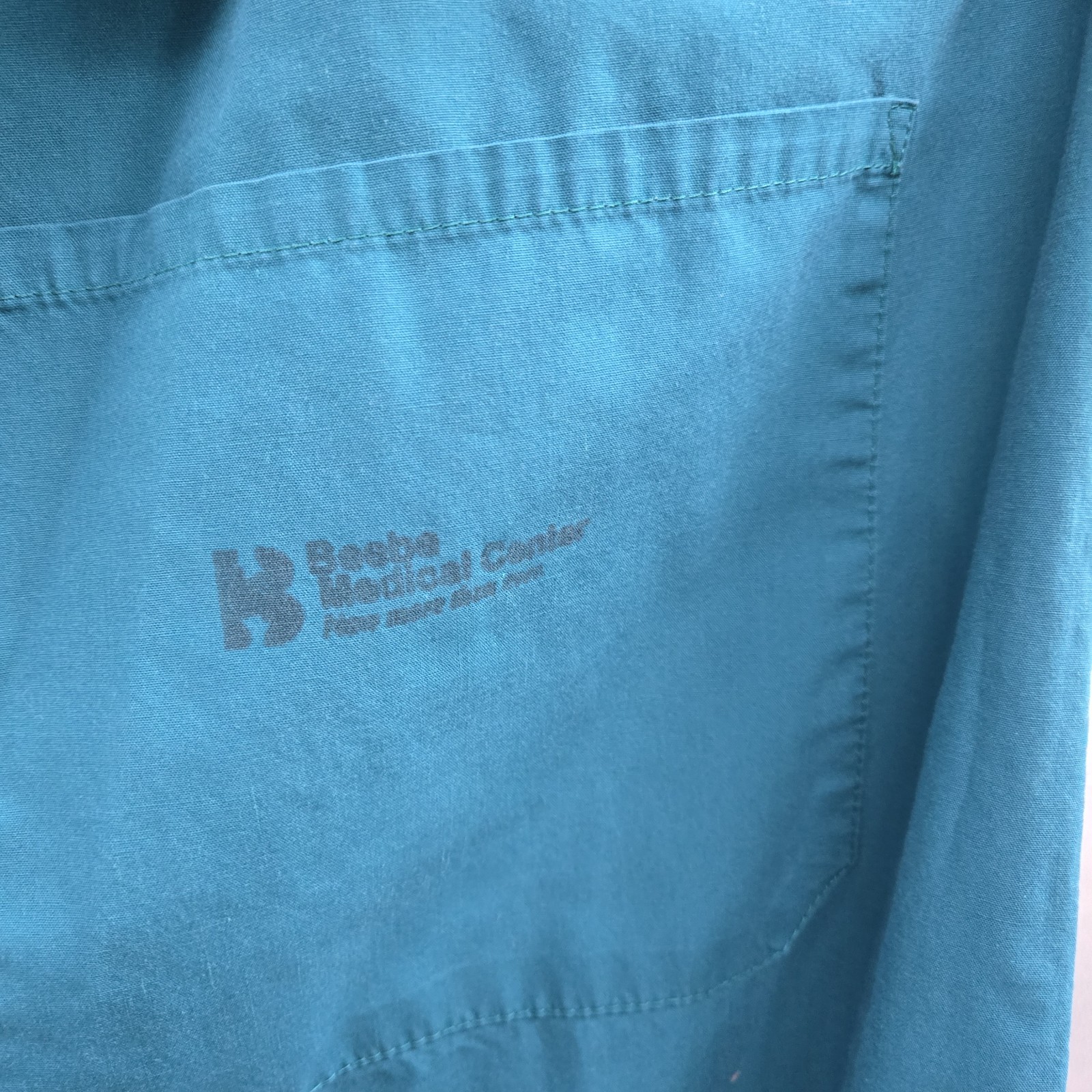 Standard Textile Scrubs Set 2XL Aqua Pocket T-Shirt Pants Uniform Short Sleeve