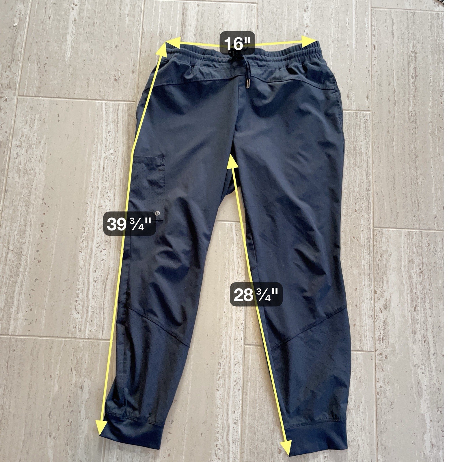 Barco One Boost Jogger Scrub Pants Navy Size L Perforated Breathable Cargo L