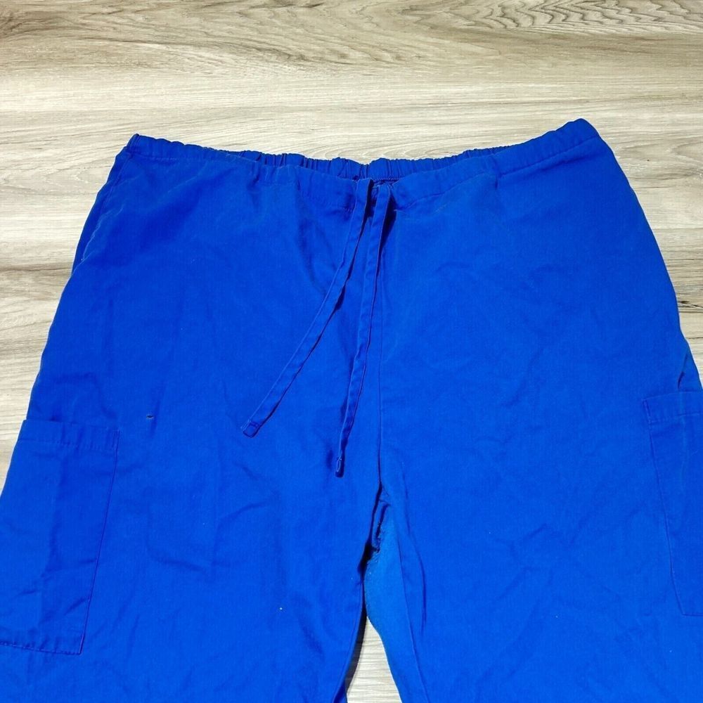 Fashion Seal Healthcare Scrub Pants Women’s XL R Blue Pockets Employee Uniform