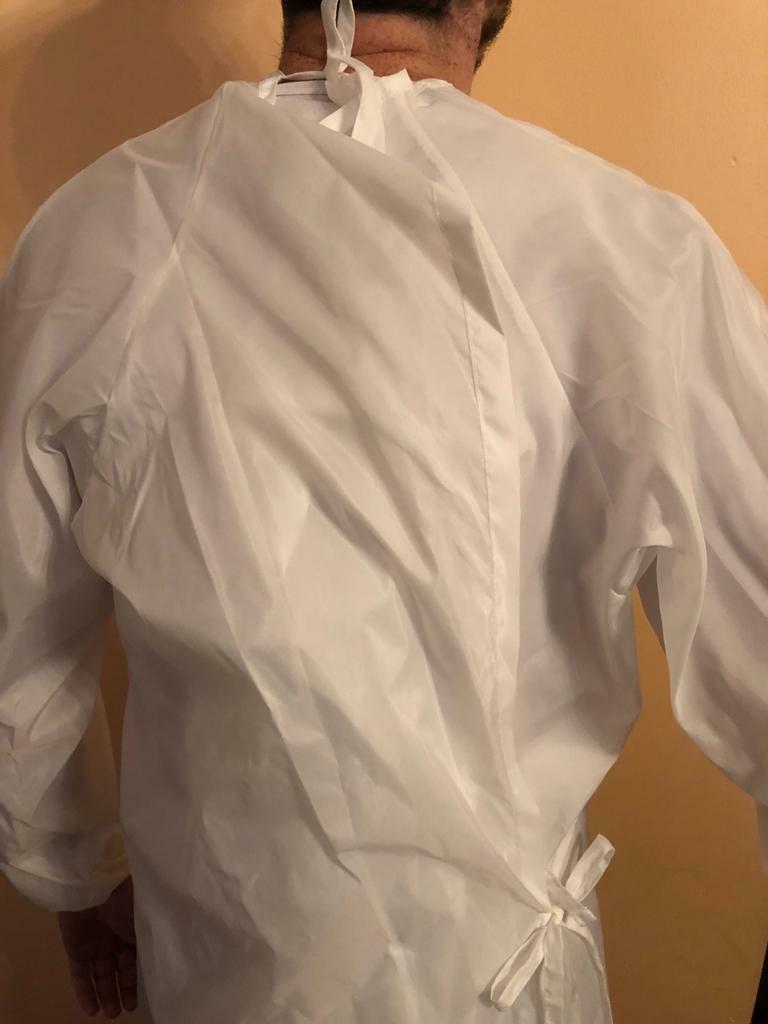 Reusable Washable Medical Surgical Gown, Water Resistant, One size fits all S-XL