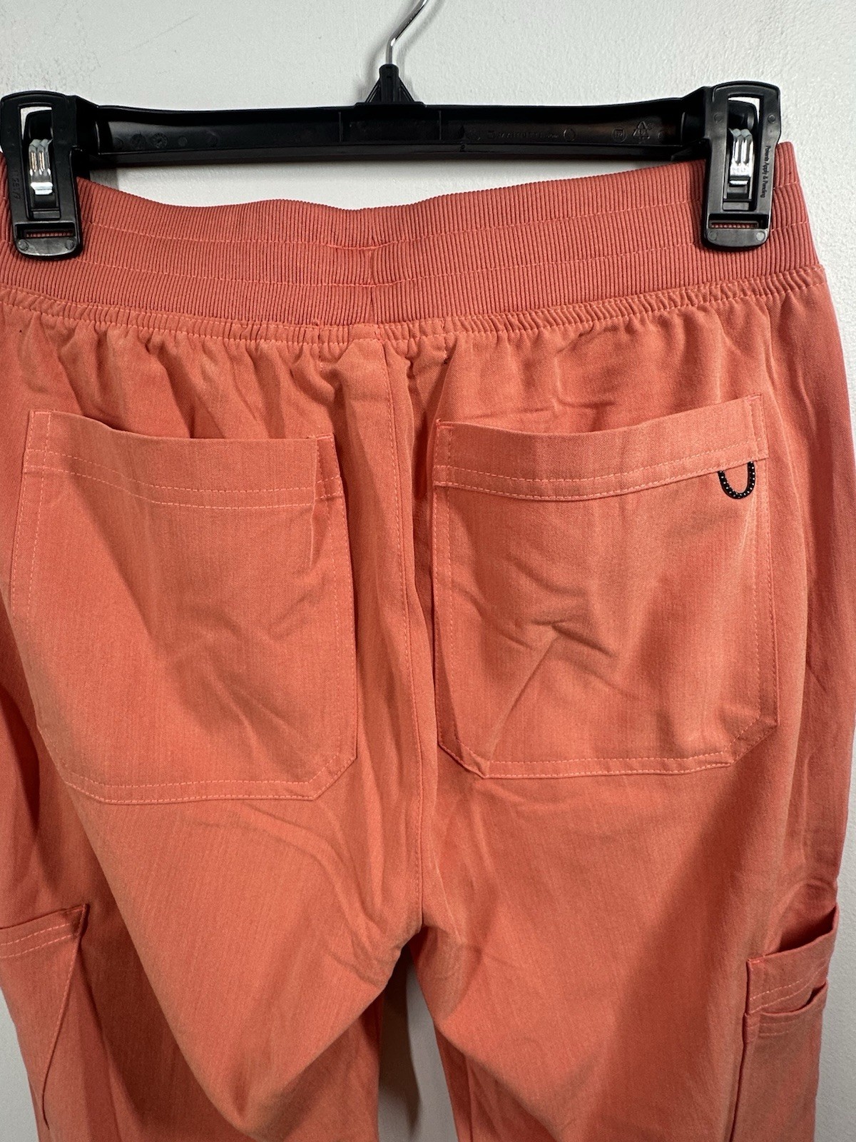 KOI Next Gen Everyday Hero Women’s 5-Pocket Cargo Scrub Pants Coral Small Tall
