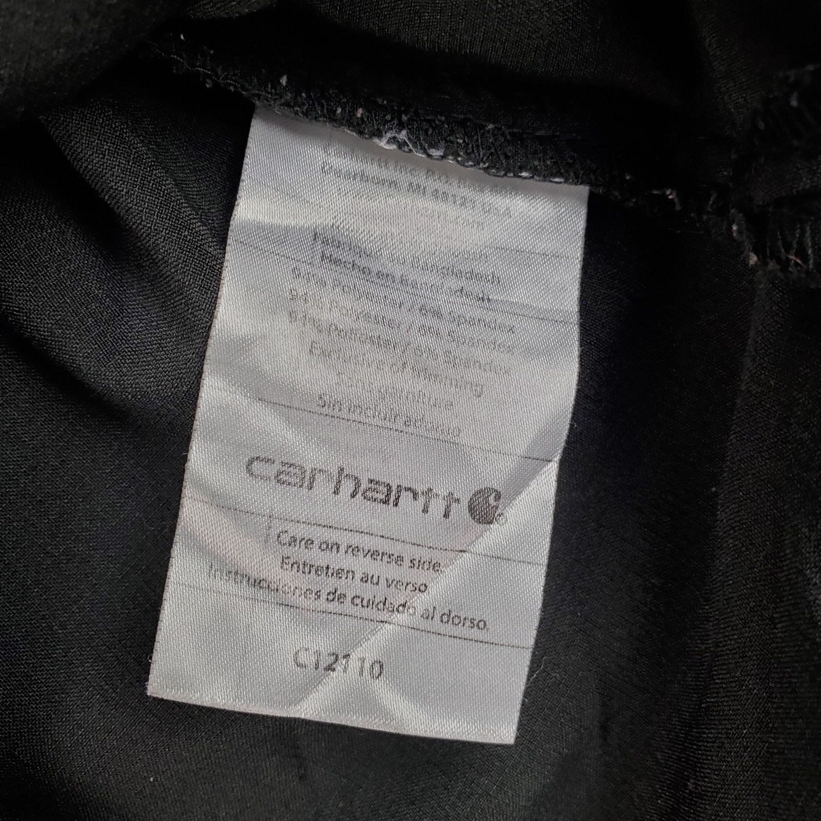 Carhartt Force Scrub Top Womens M Black Medical Nurse Work Uniform Shirt C12110