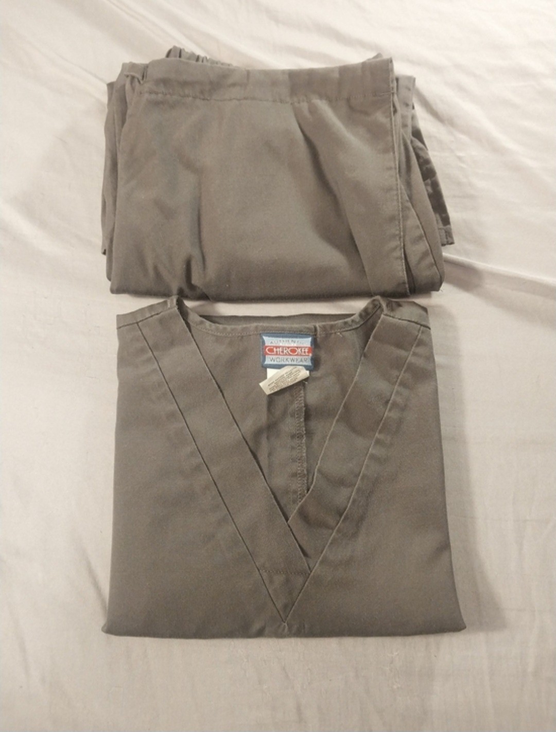 Cherokee Workwear Originals Scrub Set Pewter Size Small #436