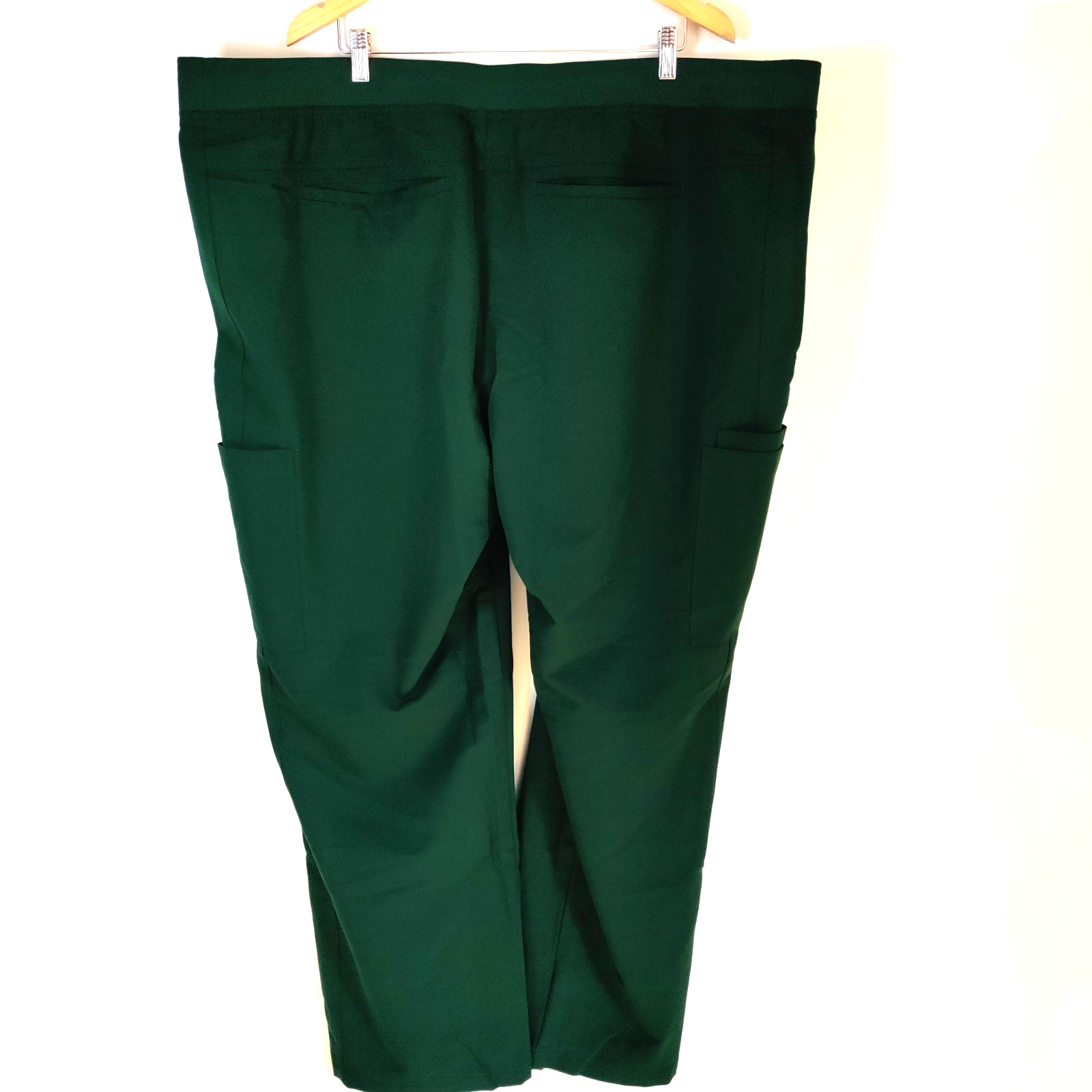 NWT Figs 6XLT Hunter Green Technical Collection Straight Leg Band Waist Scrubs