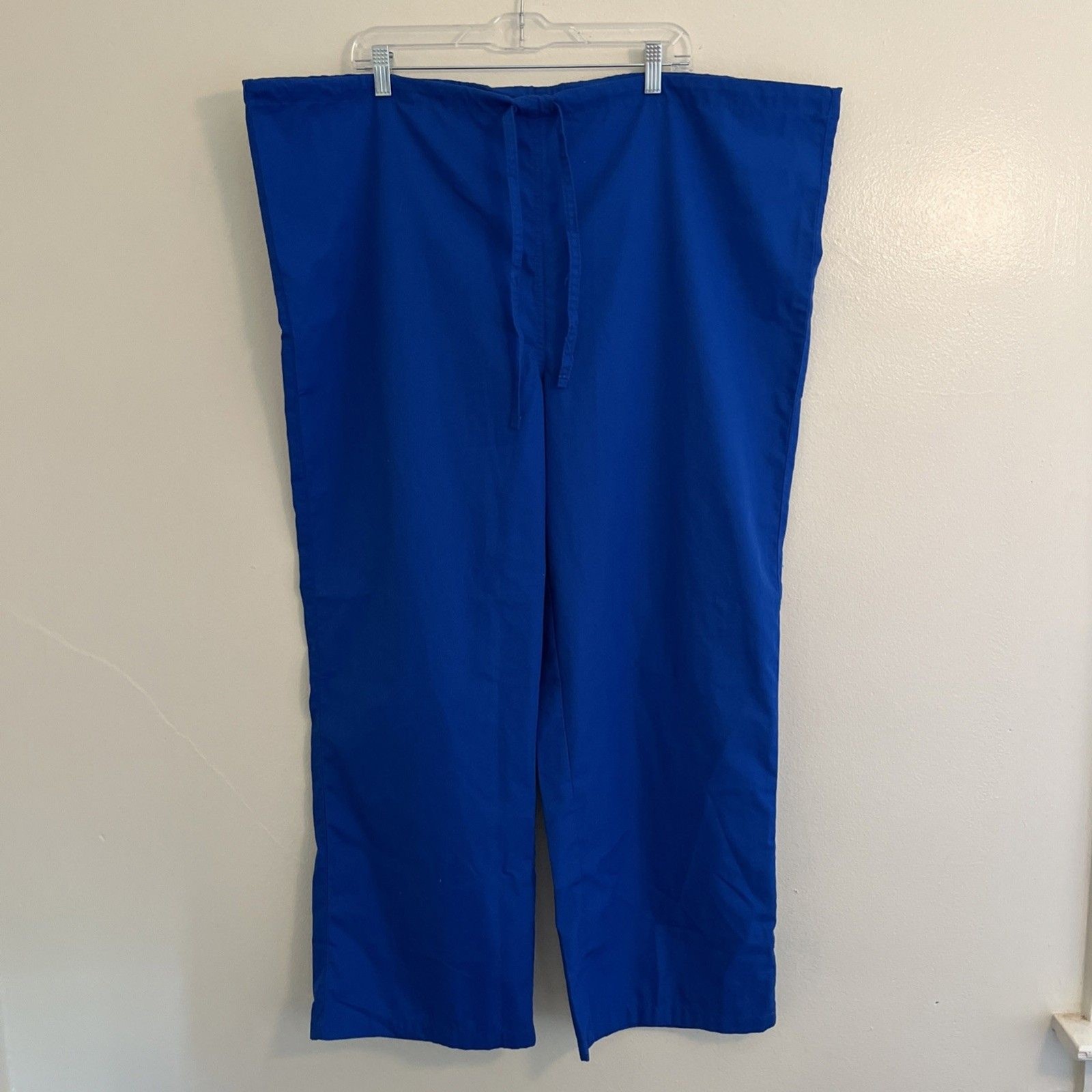 AllHeart Basics Unisex Drawstring Scrub Pant, Royal Blue- XL