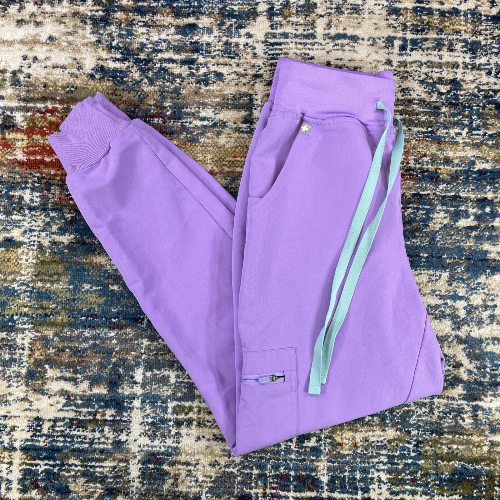 Figs Zamora Joggers XXS/P Lilac Dawn Light Purple Hospital Scrubs Technical