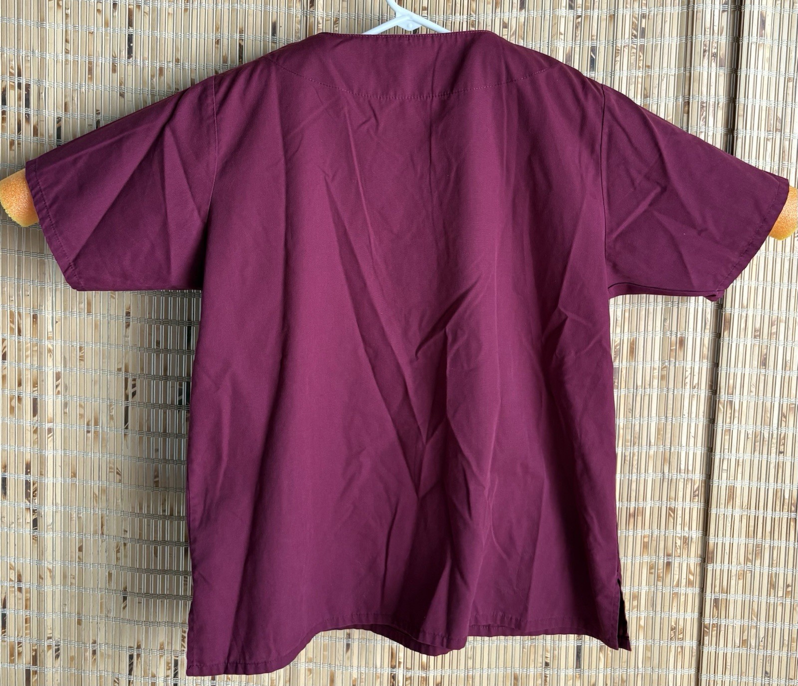 Lot of 5 Scrub Tops Solids Maroon, Blue + Hearts, Whimsy, Tropical, Women’s M/L