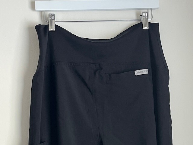 Med Couture Plus One 4-Way Energy Black Stretch Pants 8727 Size S