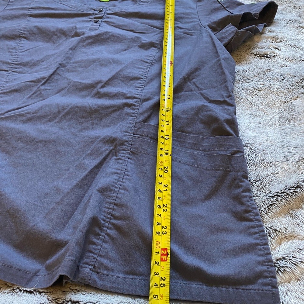 CROCS Medical Scrub Tops Shirt W/ Pockets Gray Women’s Size Medium