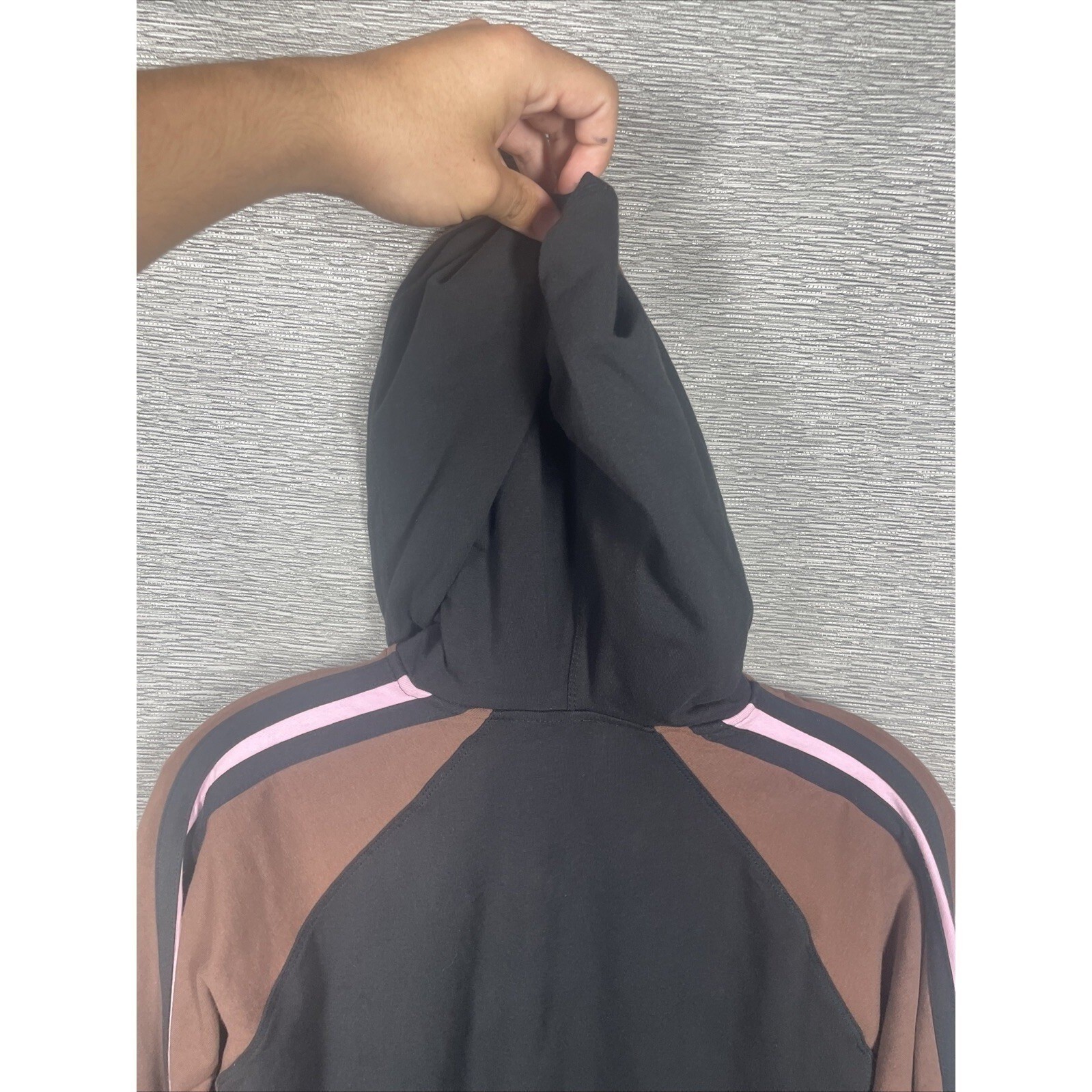 NEW Urbane Scrub Jacket Women’s Black And Brown Full Zip Sweatshirt Size Small
