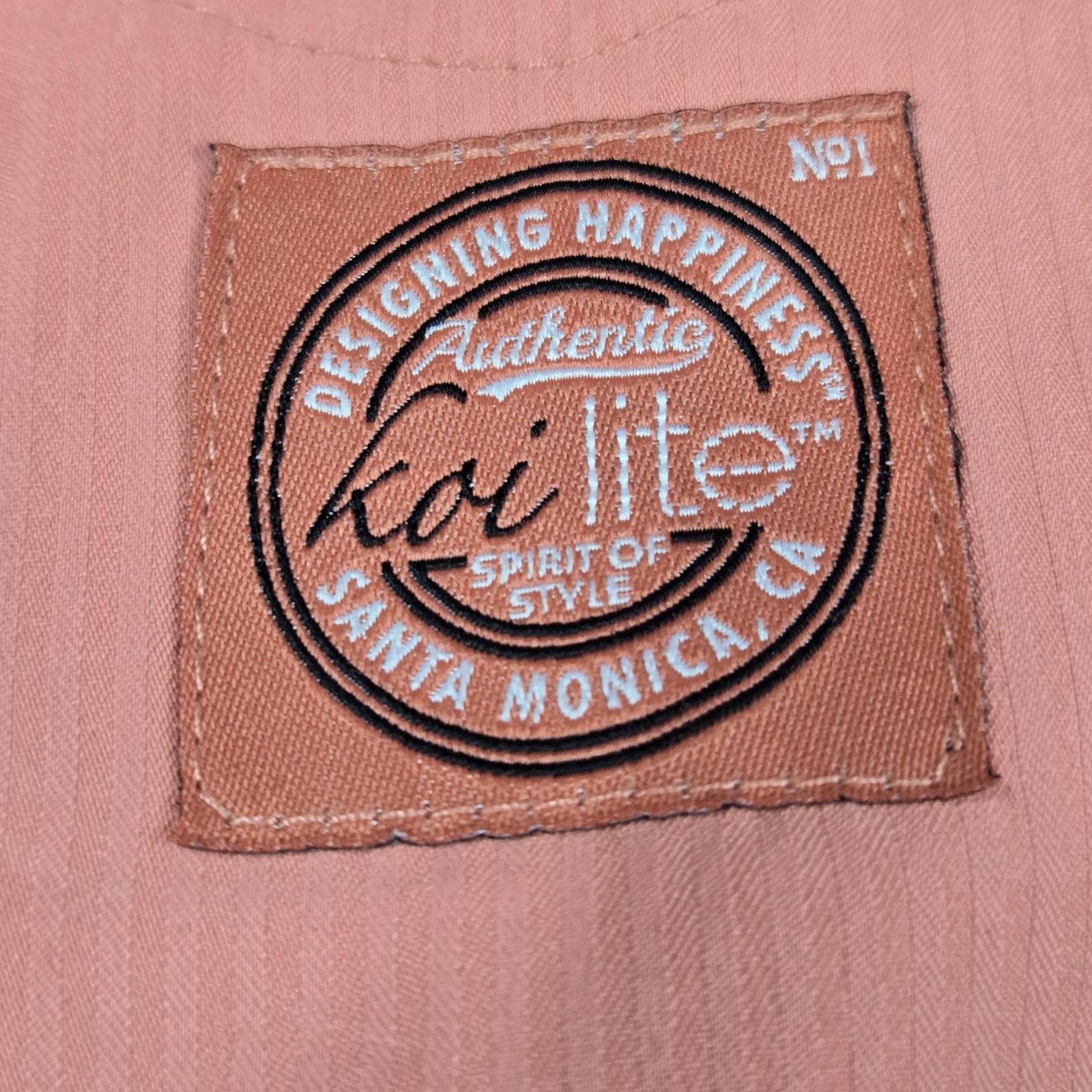 Koi Lite Women Scrub Pants L PETITE Pink Cargo Slim Fit Straight 29″ Inseam