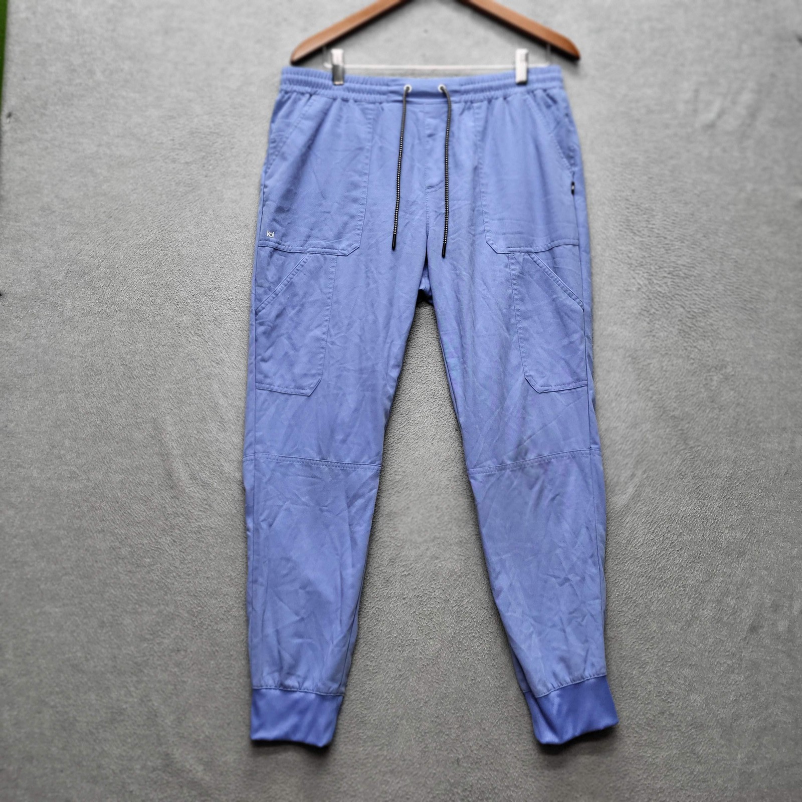 Koi Women Scrub Pants M REGULAR Blue Cargo Jogger NEXT GEN Activewear