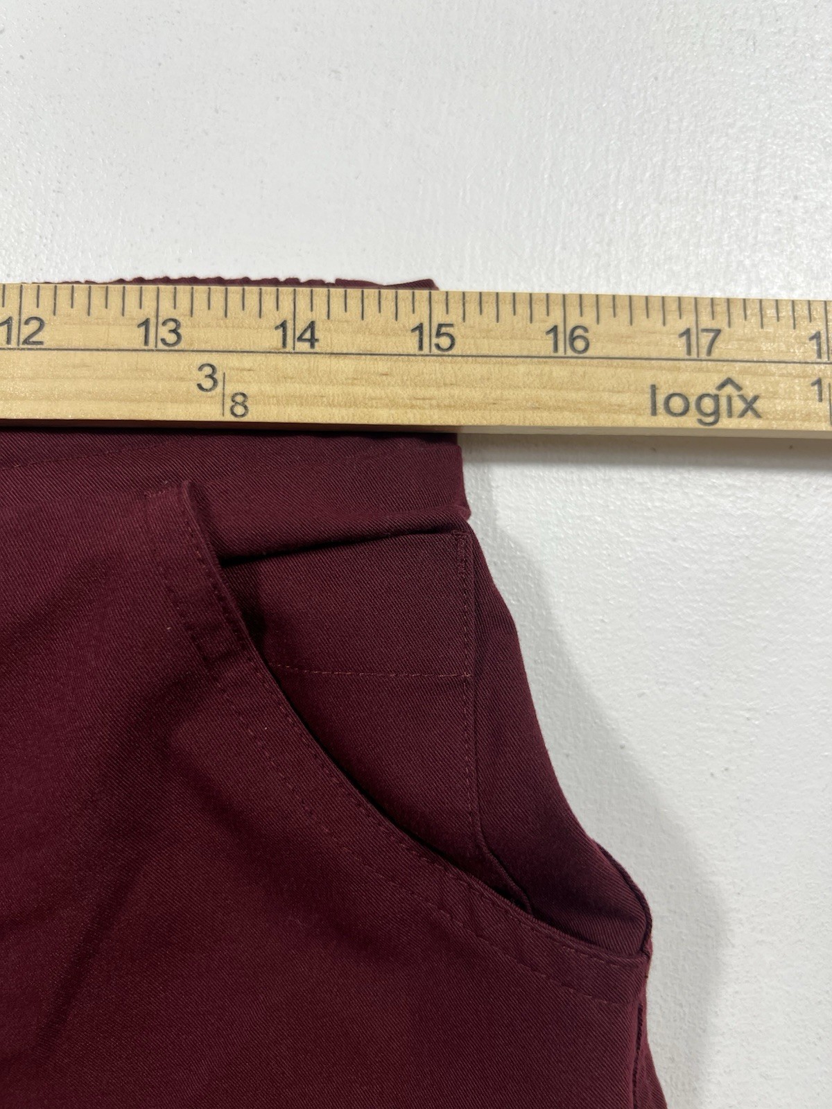 FIGS Womens Small Tall Yola Scrub Pants Burgundy Straight Leg Cargo Pocket Nurse