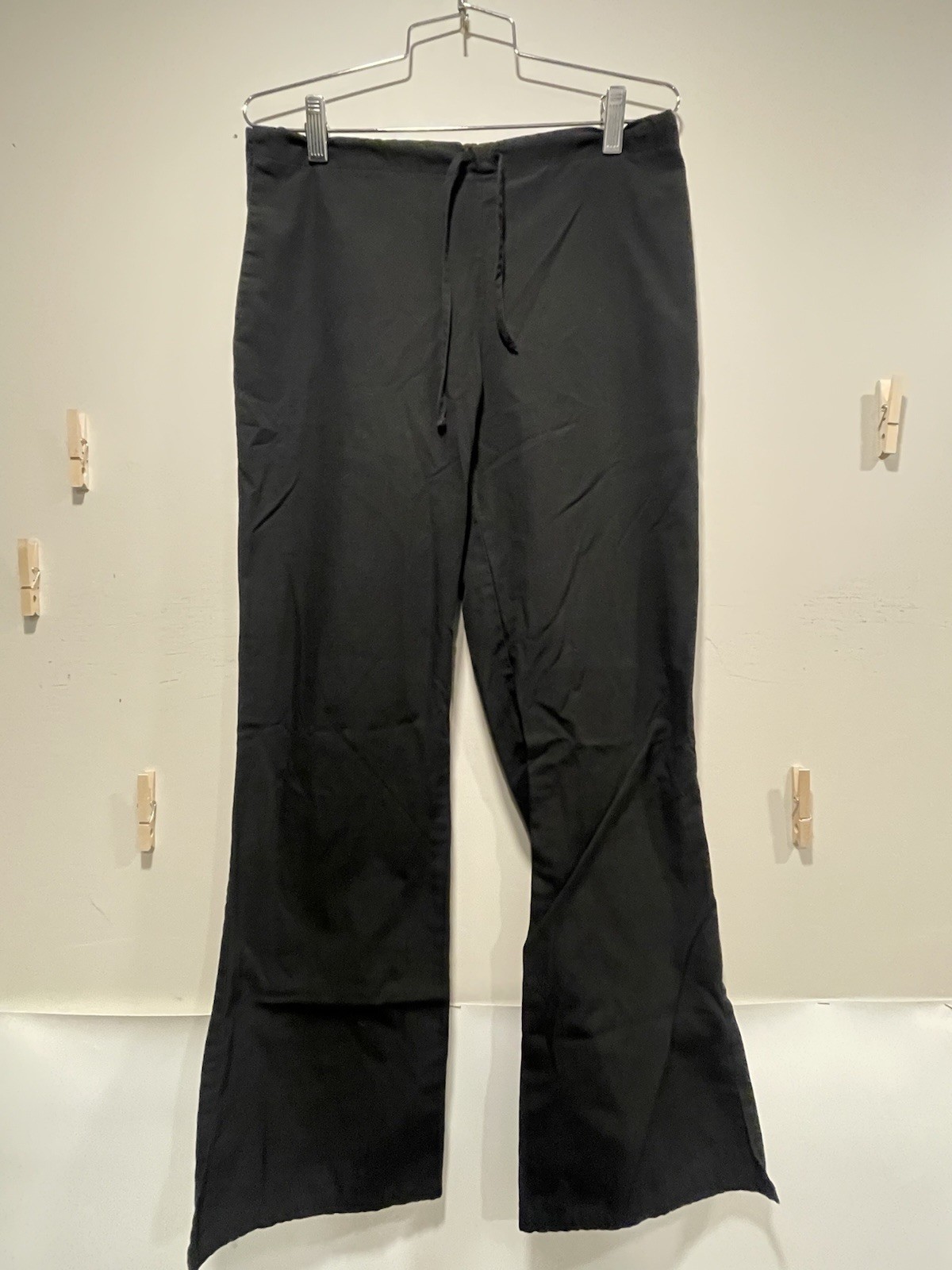 2 Solid Black Scrub Tops – Cherokee Infinity and Scrubstar – Size L