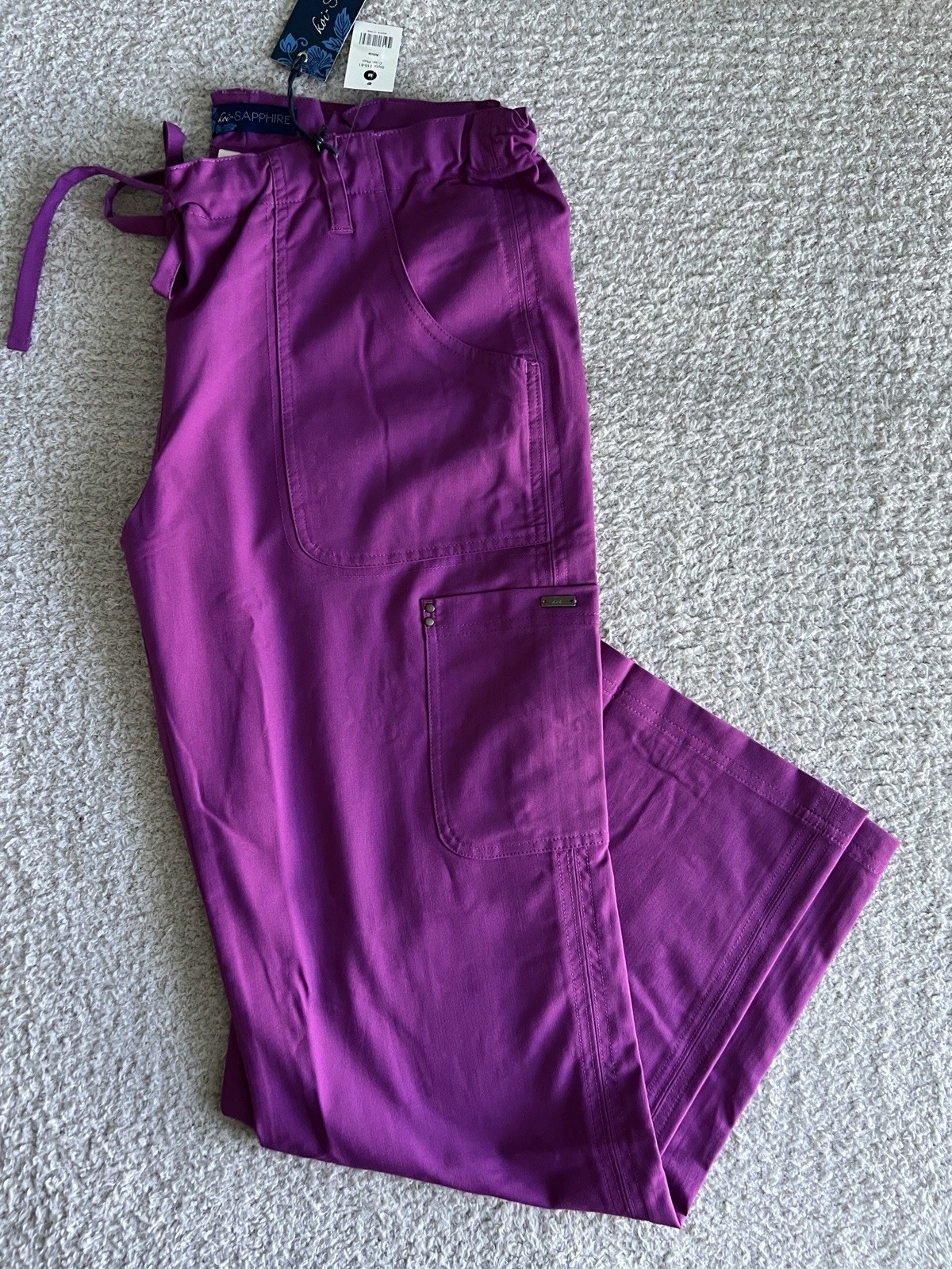 Koi Sapphire Scrub Pants Women’s Sz Medium Regular Plum Alicia Nursing Medical
