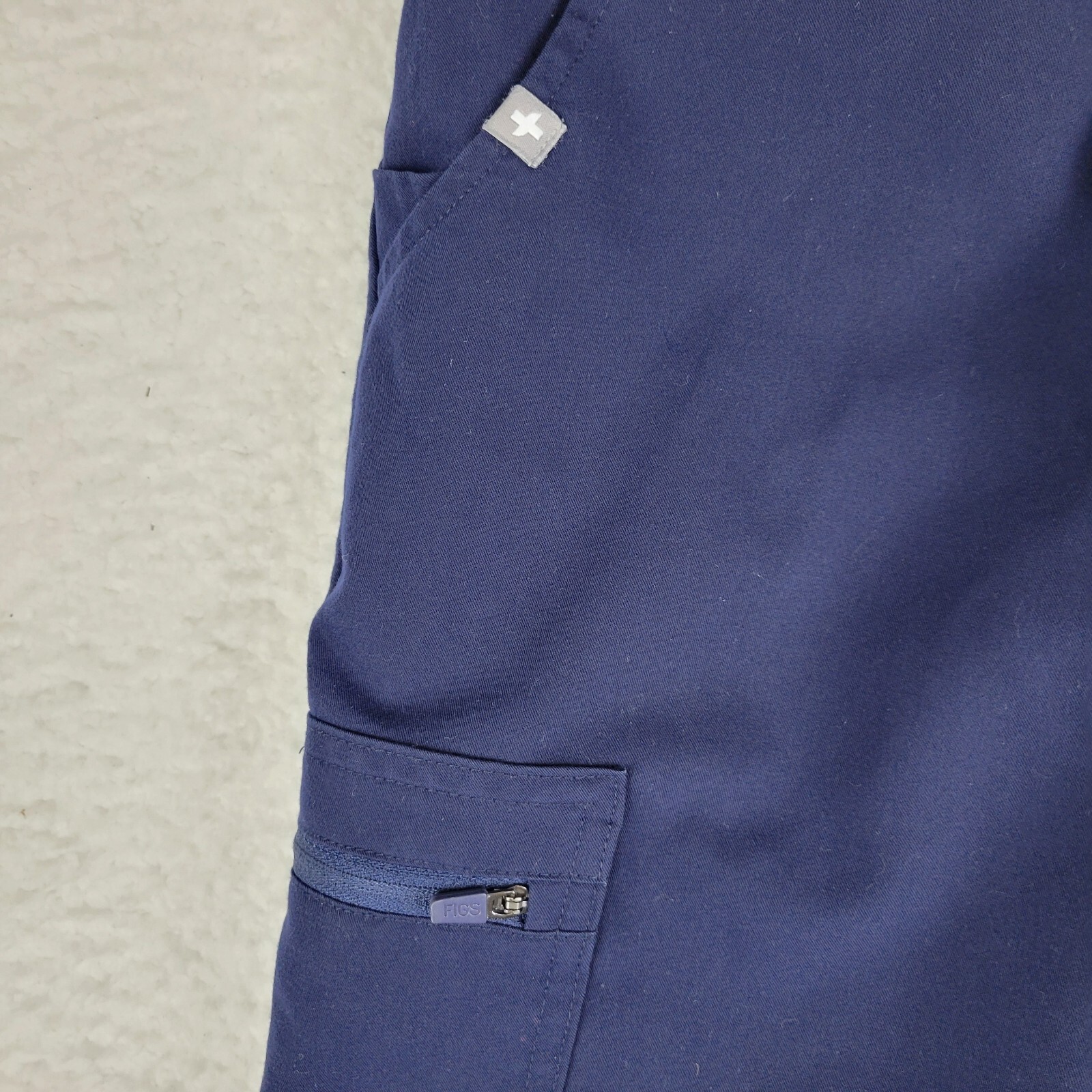 FIGS Zamora Jogger Scrub Pants Navy Pull-On Drawstring W20SW2028 Size XS Womens