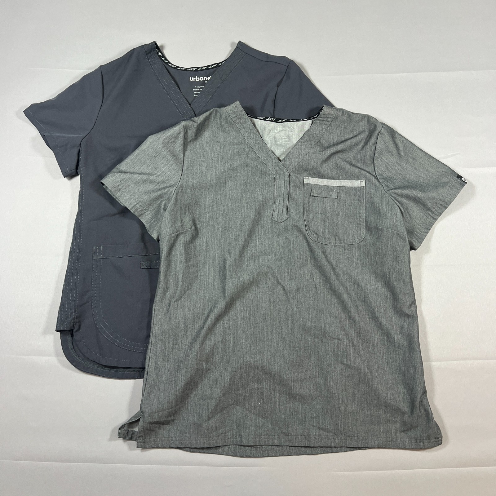 Set Of 2 Urban Icon Scrub Top Womens M Multicolor 4 Way Stretch Moisture Wicking