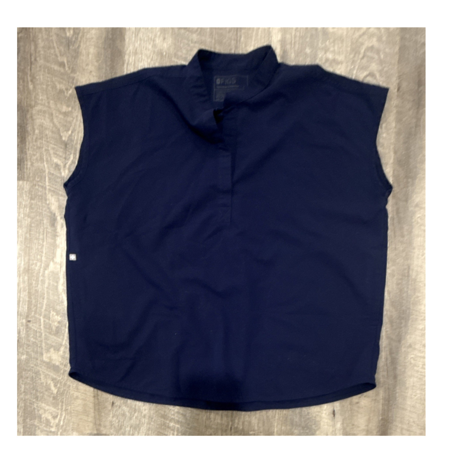 FIGS Technical Collection Navy Medical Scrubs Set Top & Pants Size L navy blue