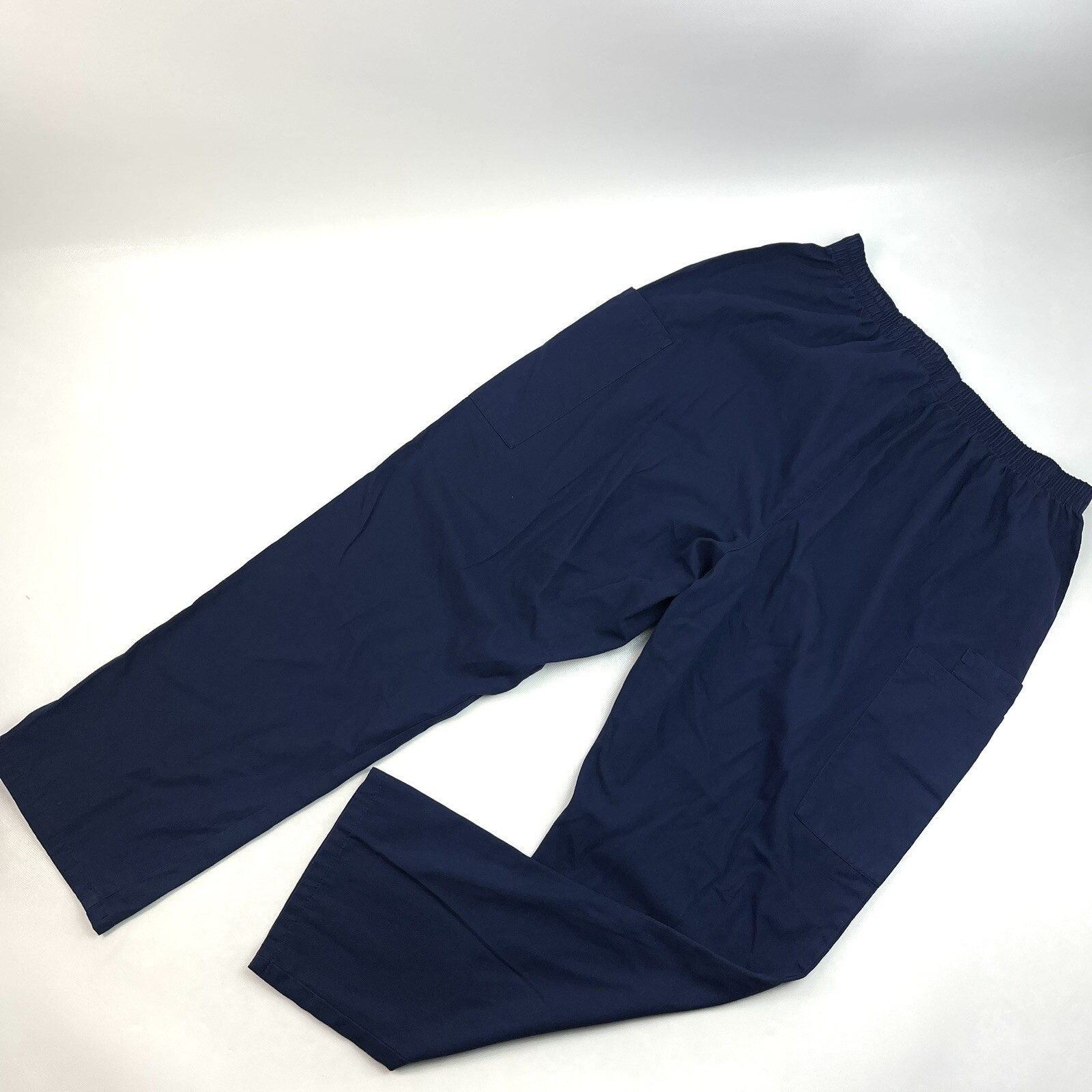 Cherokee Workwear Blue Comfy Scrub-Bottoms Pants Uniform Women’s Size M