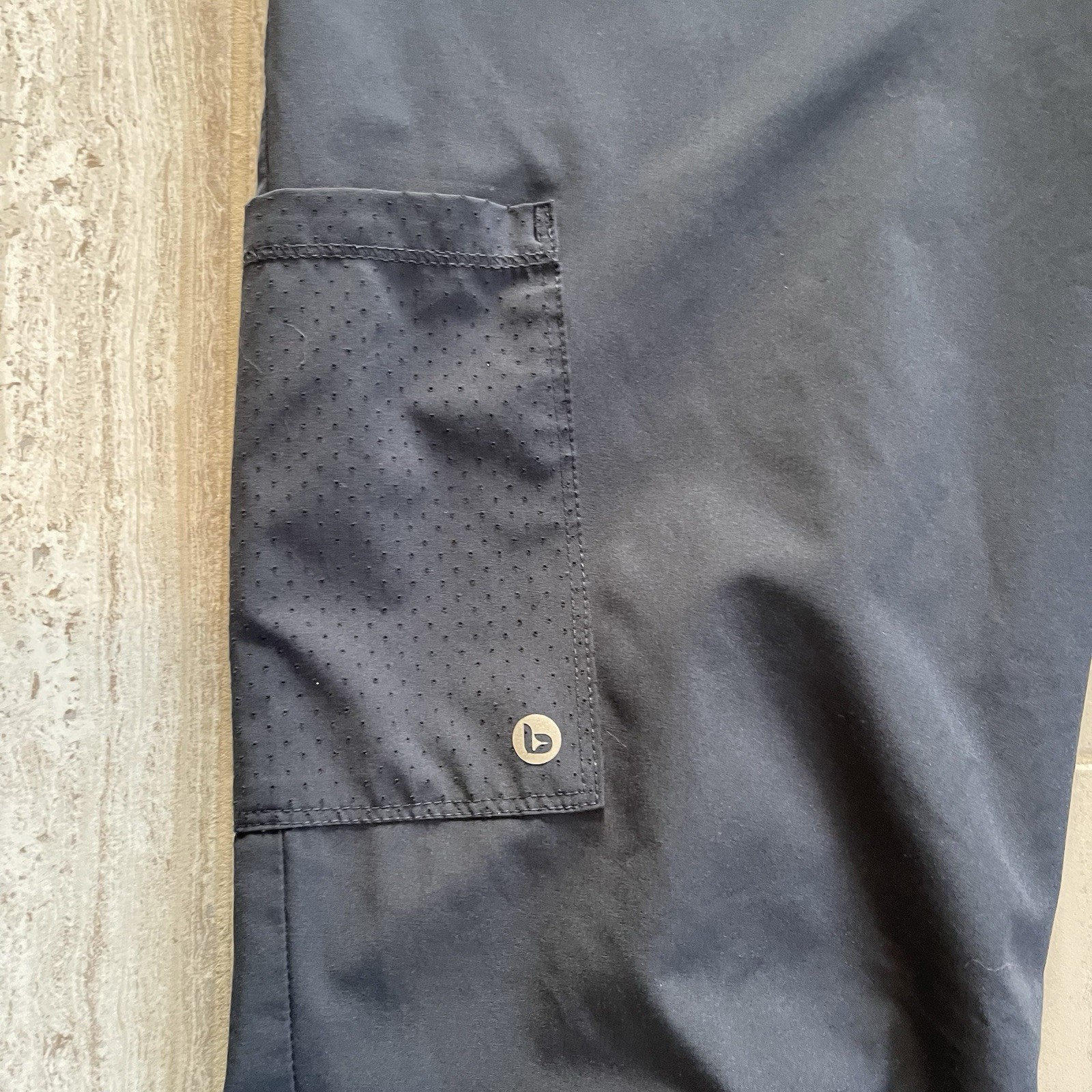 Barco One Boost Jogger Scrub Pants Navy Size L Perforated Breathable Cargo L