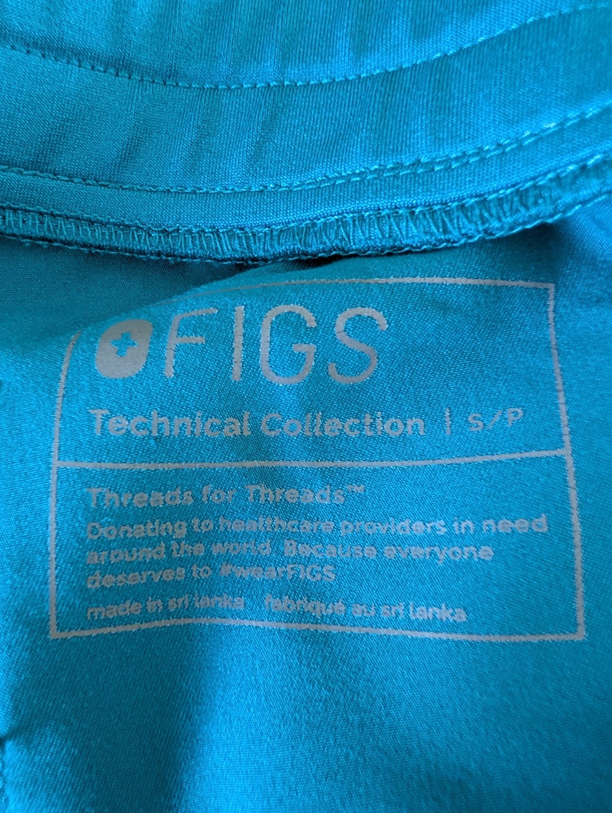 Figs Womens Scrub Pants Size S/P High Rise Tall Blue Medical Nurse Doctor
