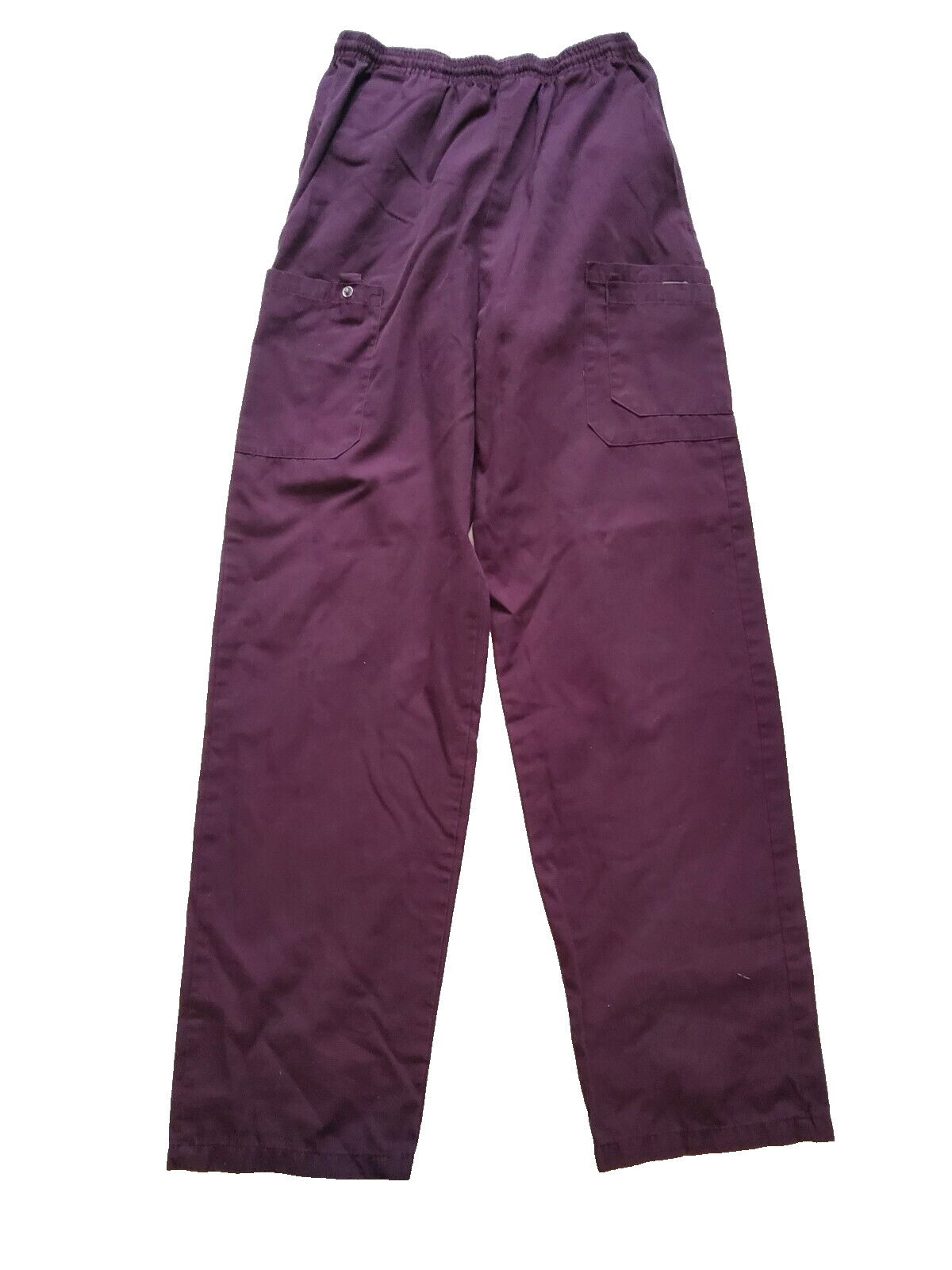 Fashion Seal Healthcare Ladies Burgundy Scrubs Drawstring Pockets XS