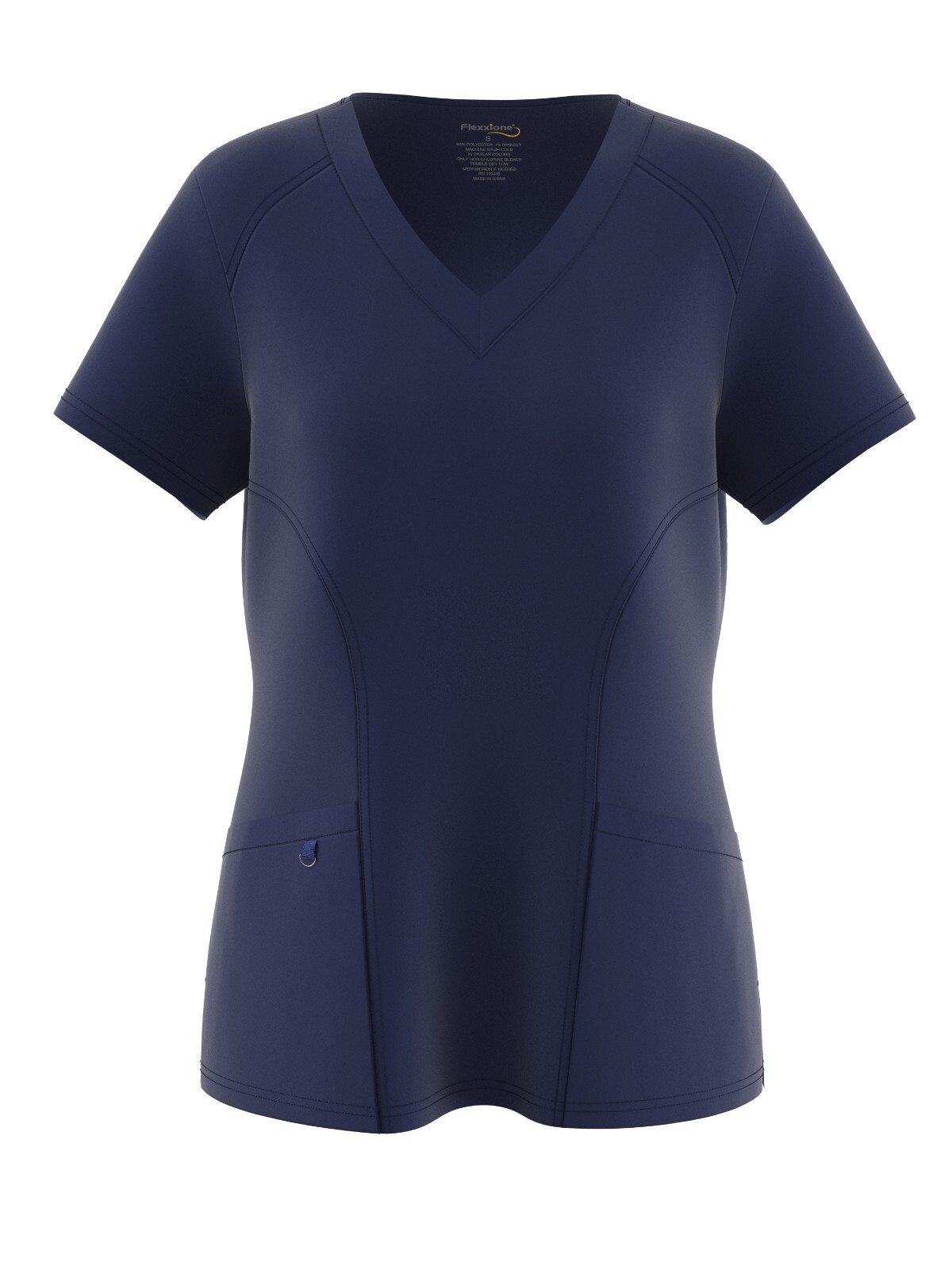 Four Way Solid Stretch Scrub Uniform V- Neck Top for Ladies 14 Colors