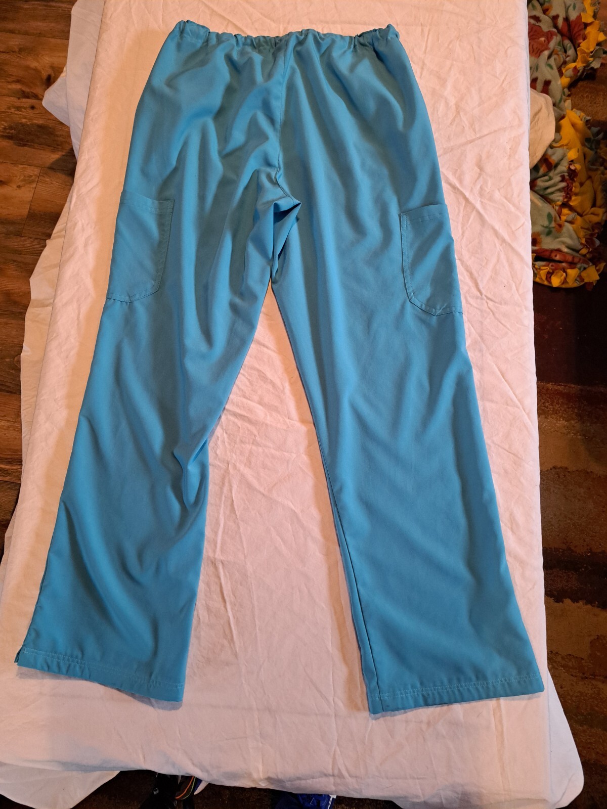 Butter Soft Stretch Scrub Pants Womens Size Medium Nurse Blue